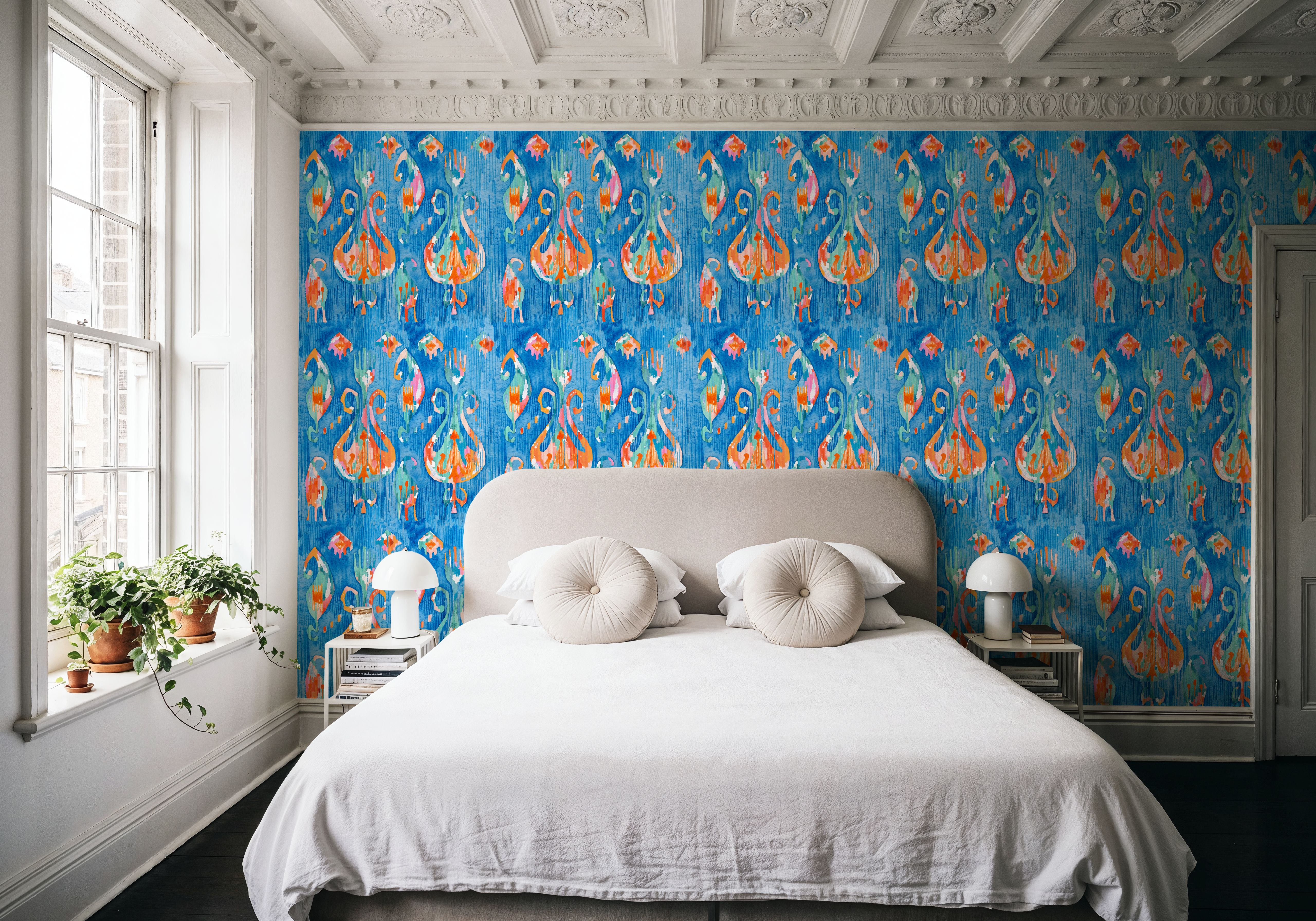 Electric Blue Ikat