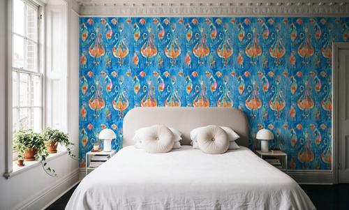 Electric Blue Ikat