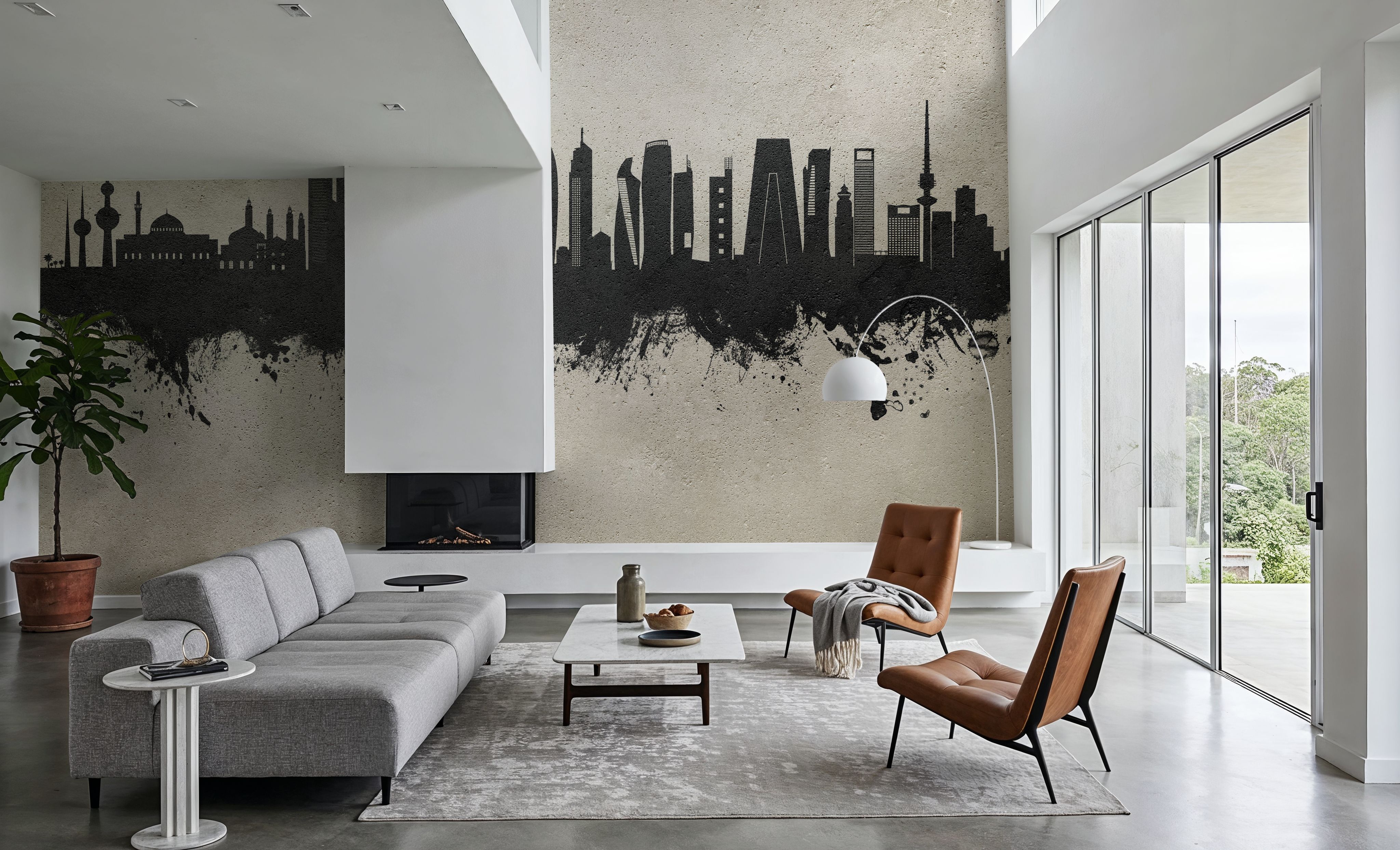 Kuwait City Skyline Concrete