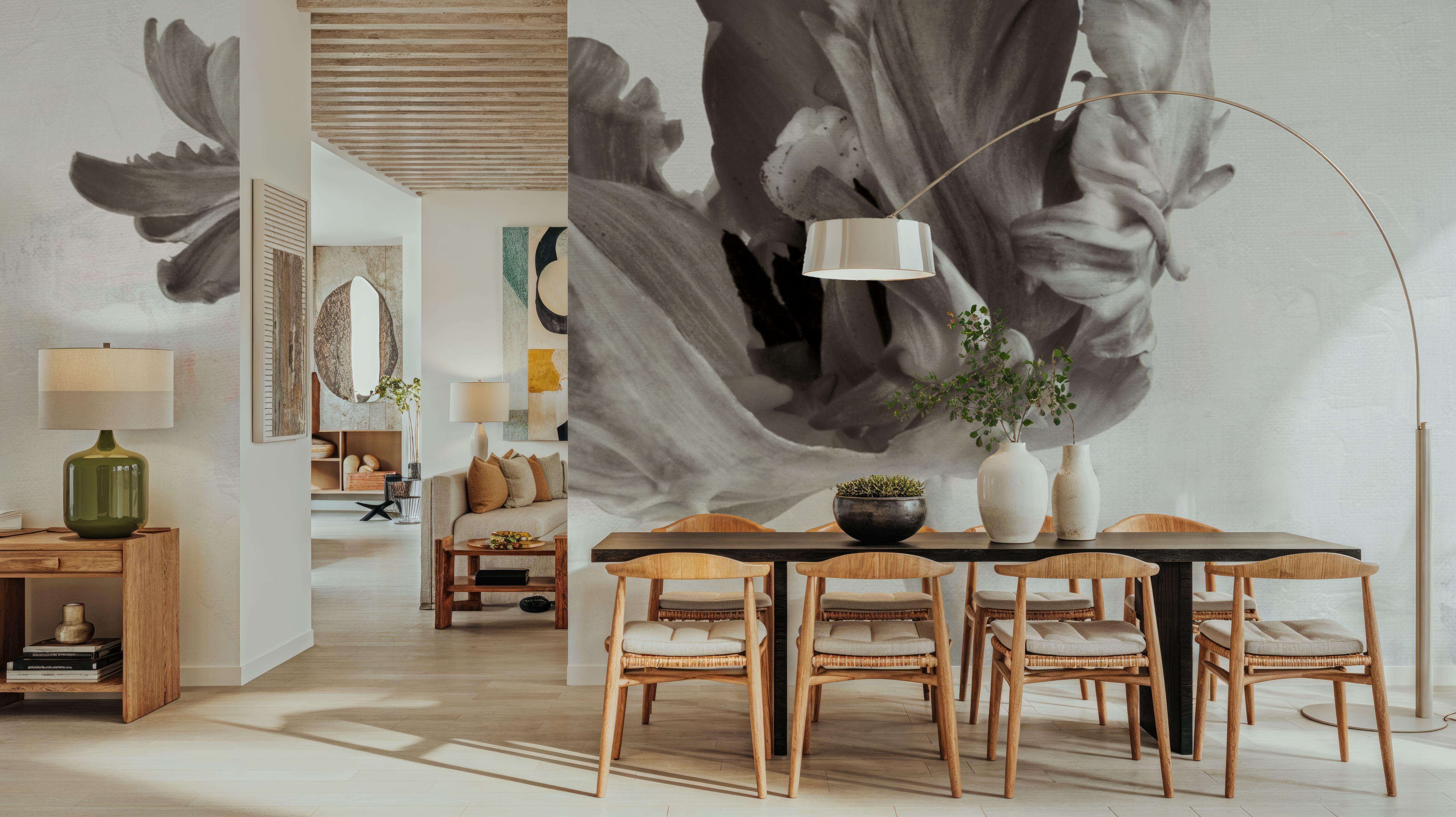 Sepia Tulip III, Behang