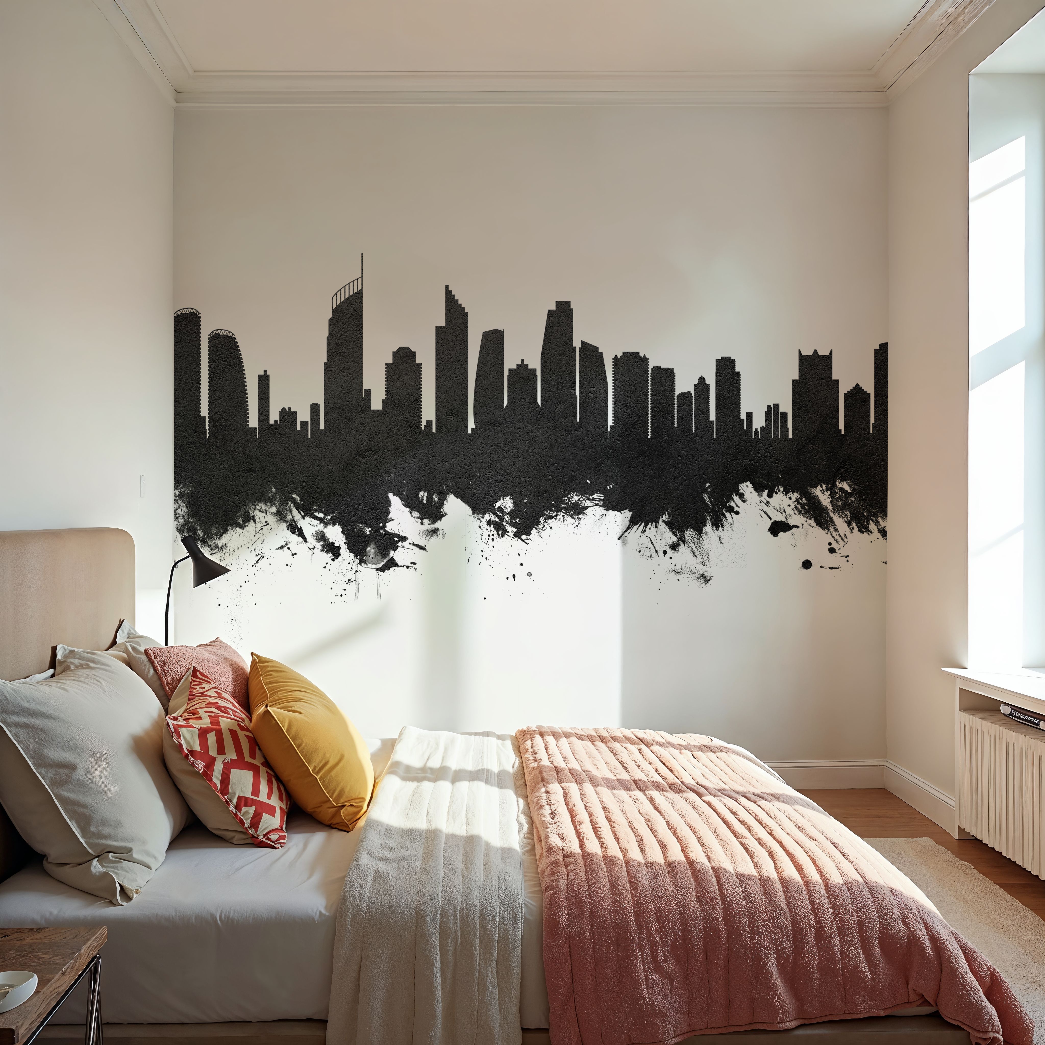 Gold Coast Australia Skyline Black & White