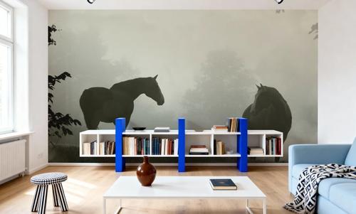 Morning Meadow Horses IV