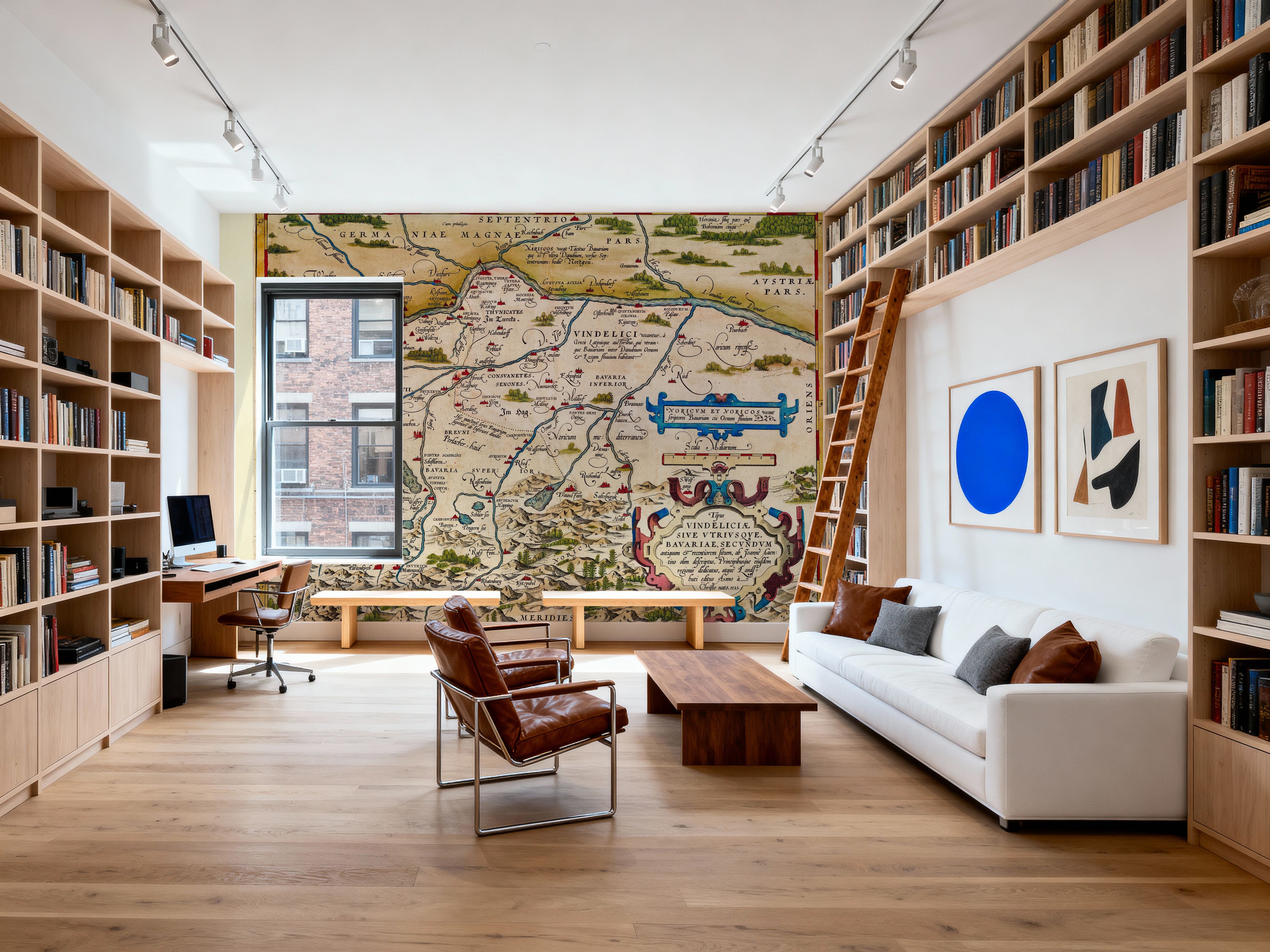 Old Map of Bavaria, Germany, 1570