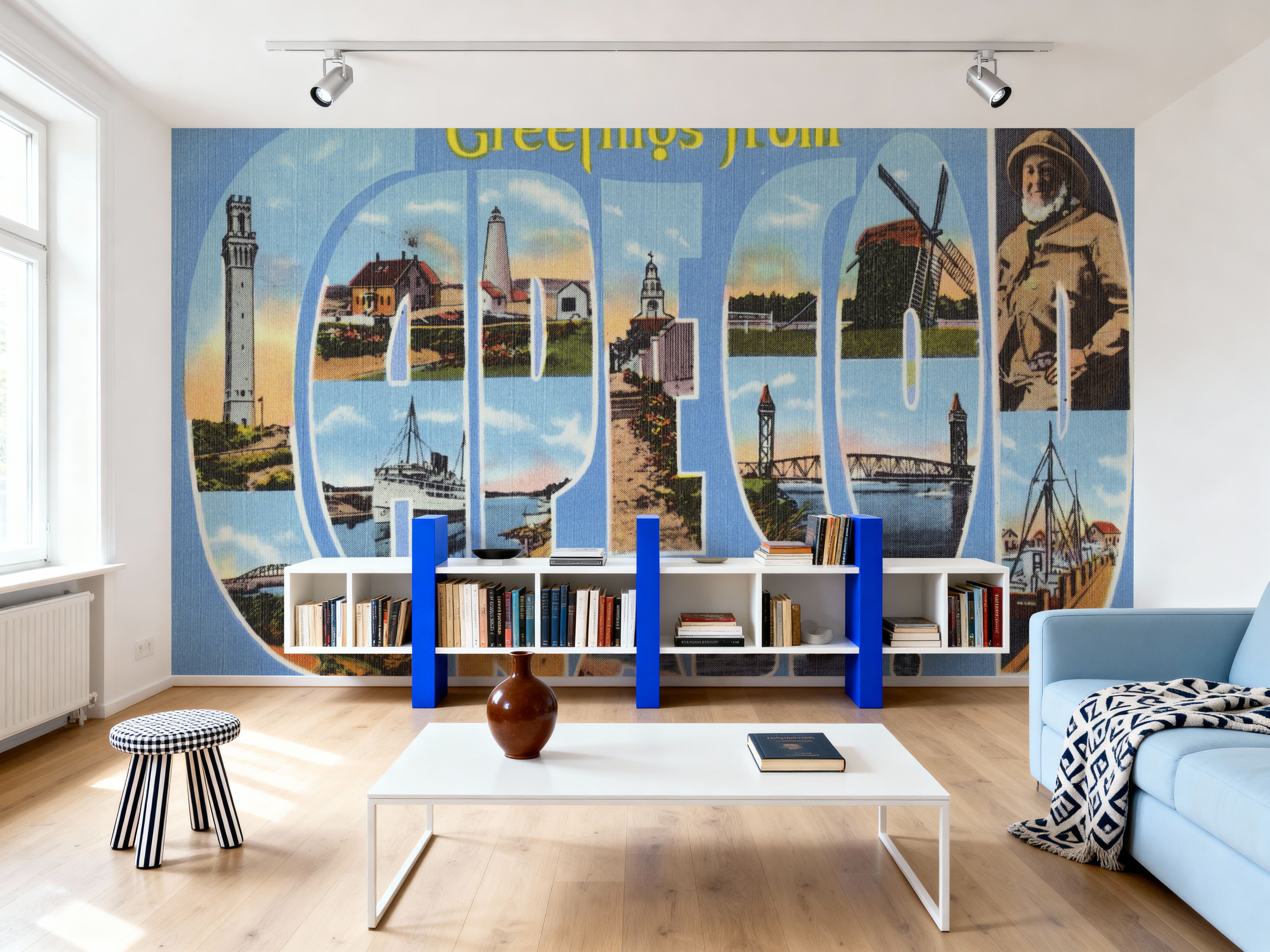 Greetings from Cape Cod - Screenprint Postcard