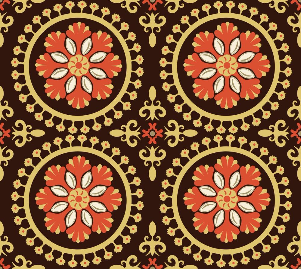 Geo Floral, Chocolate