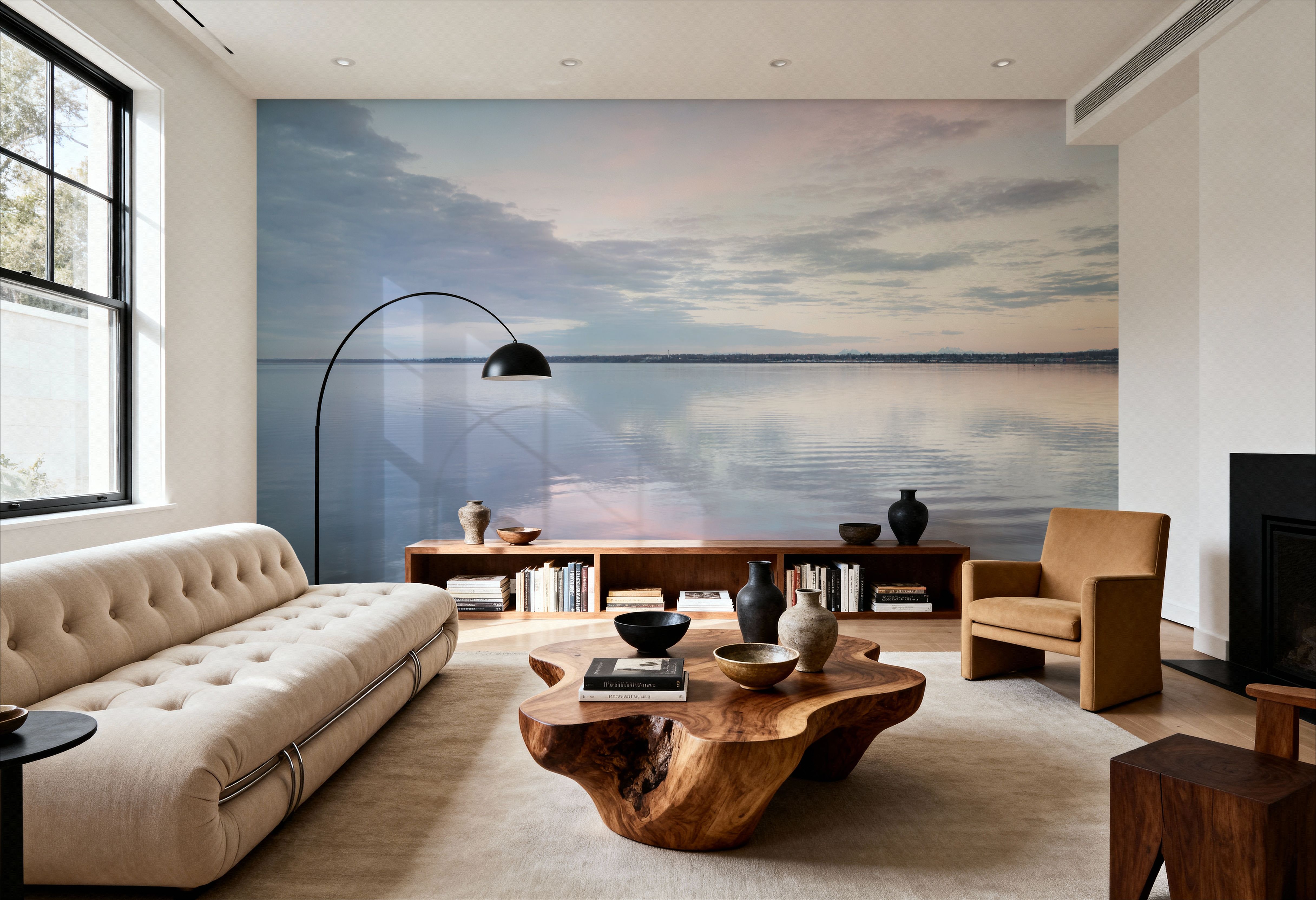 Bay Clouds Reflections, Wallpaper