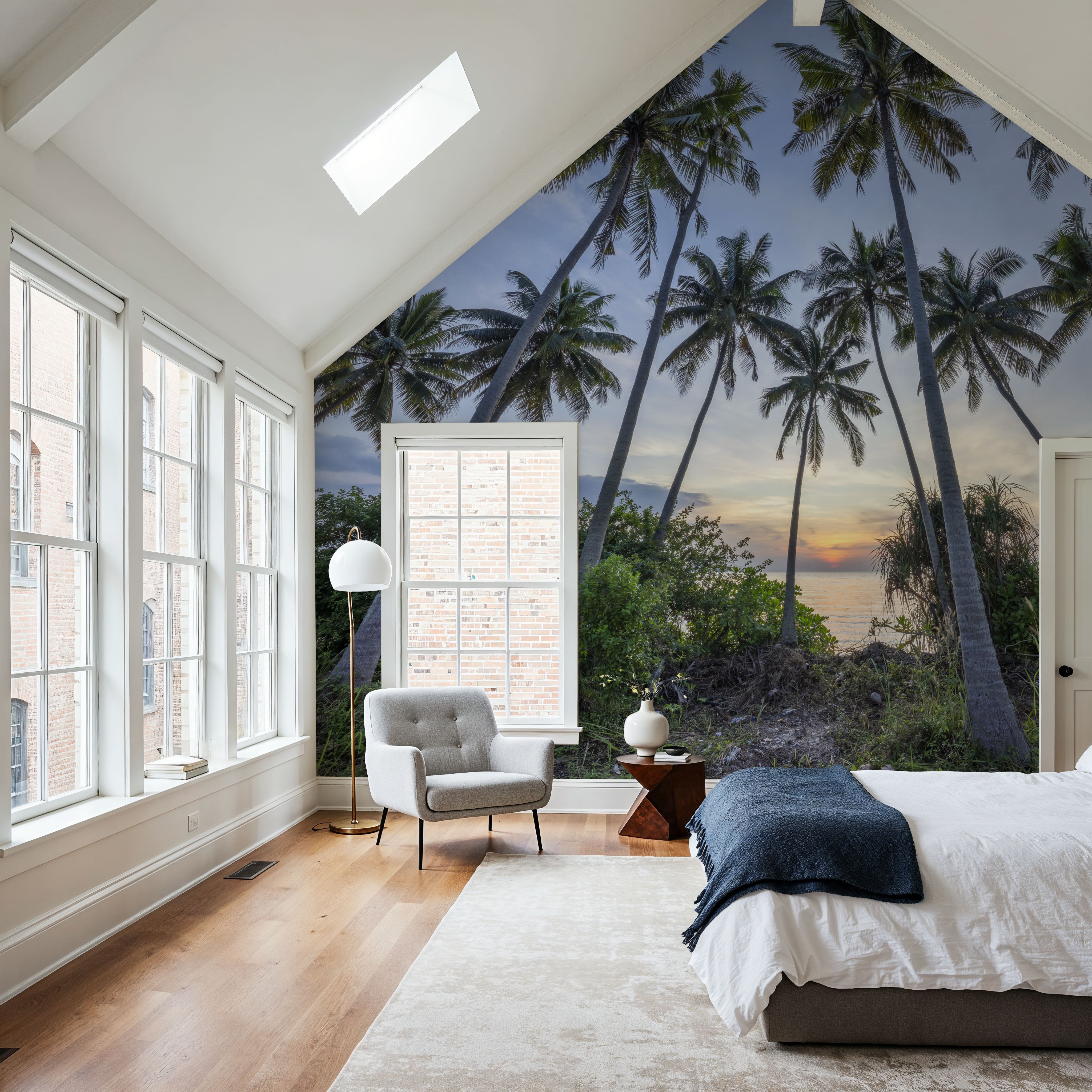 Tropical Sunset Palm