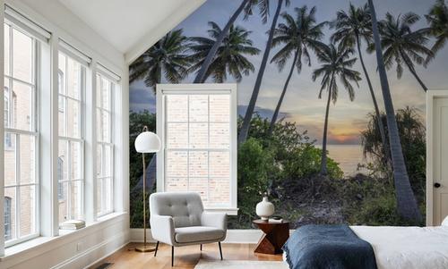 Tropical Sunset Palm