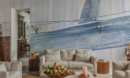 Scraped Blue I