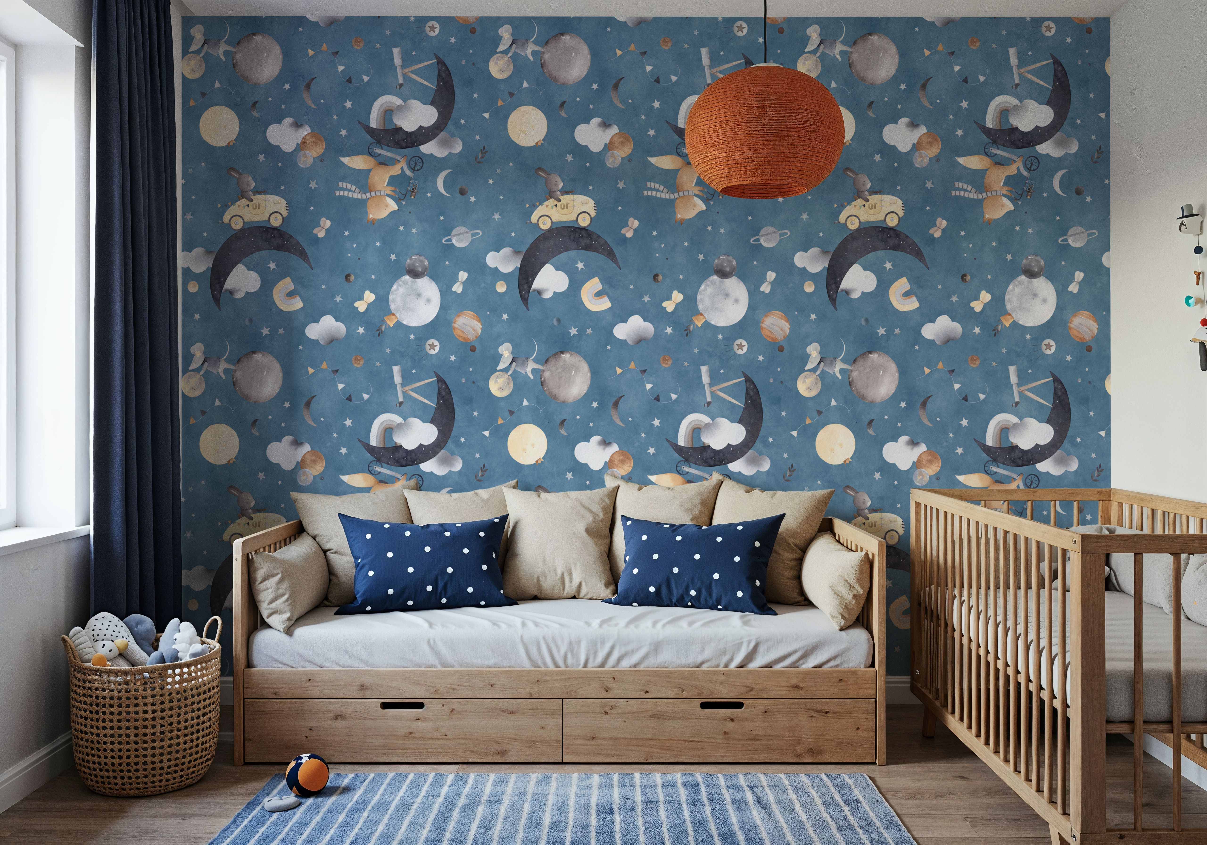 To the Moon, Denim Blue