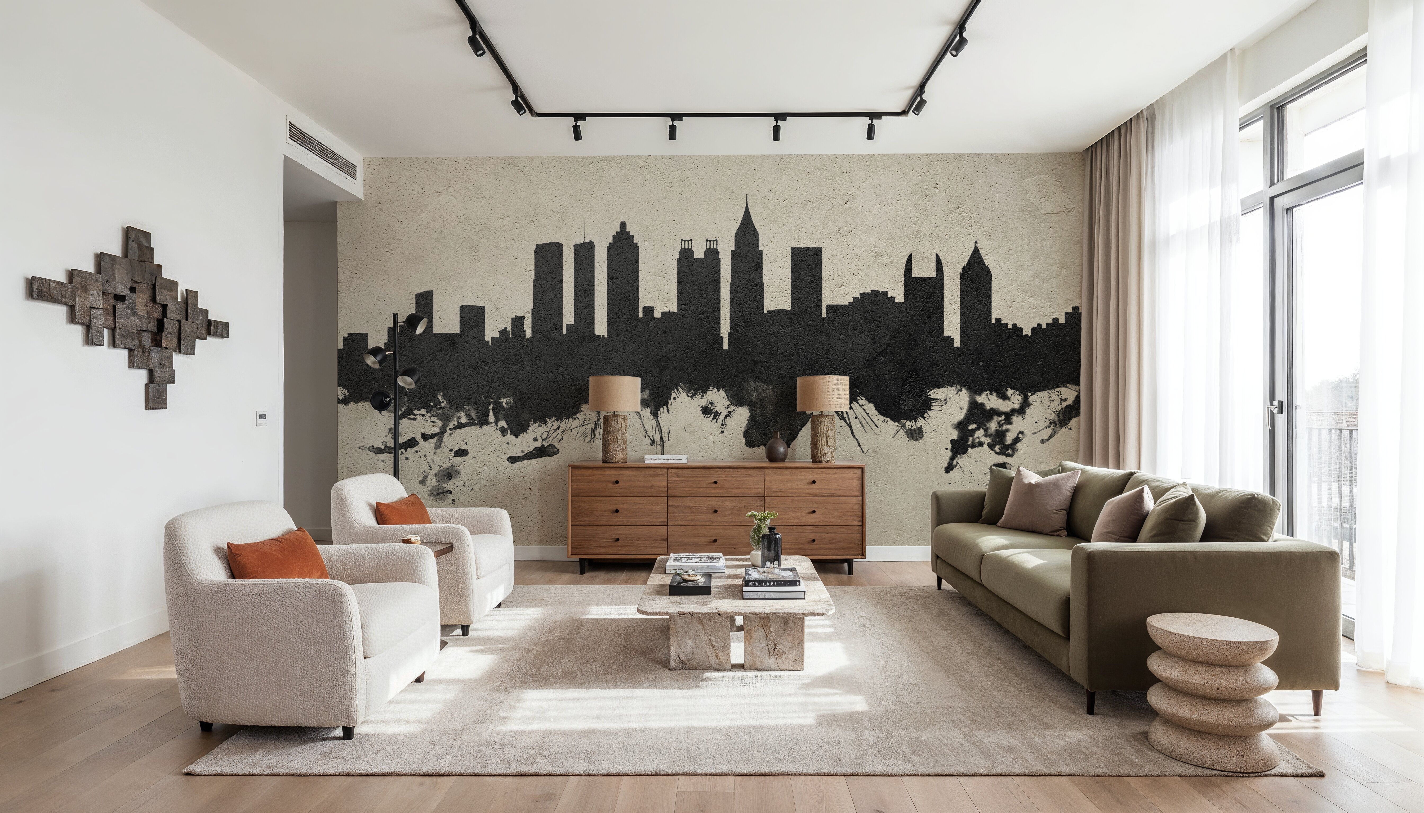 Atlanta Georgia Skyline Concrete