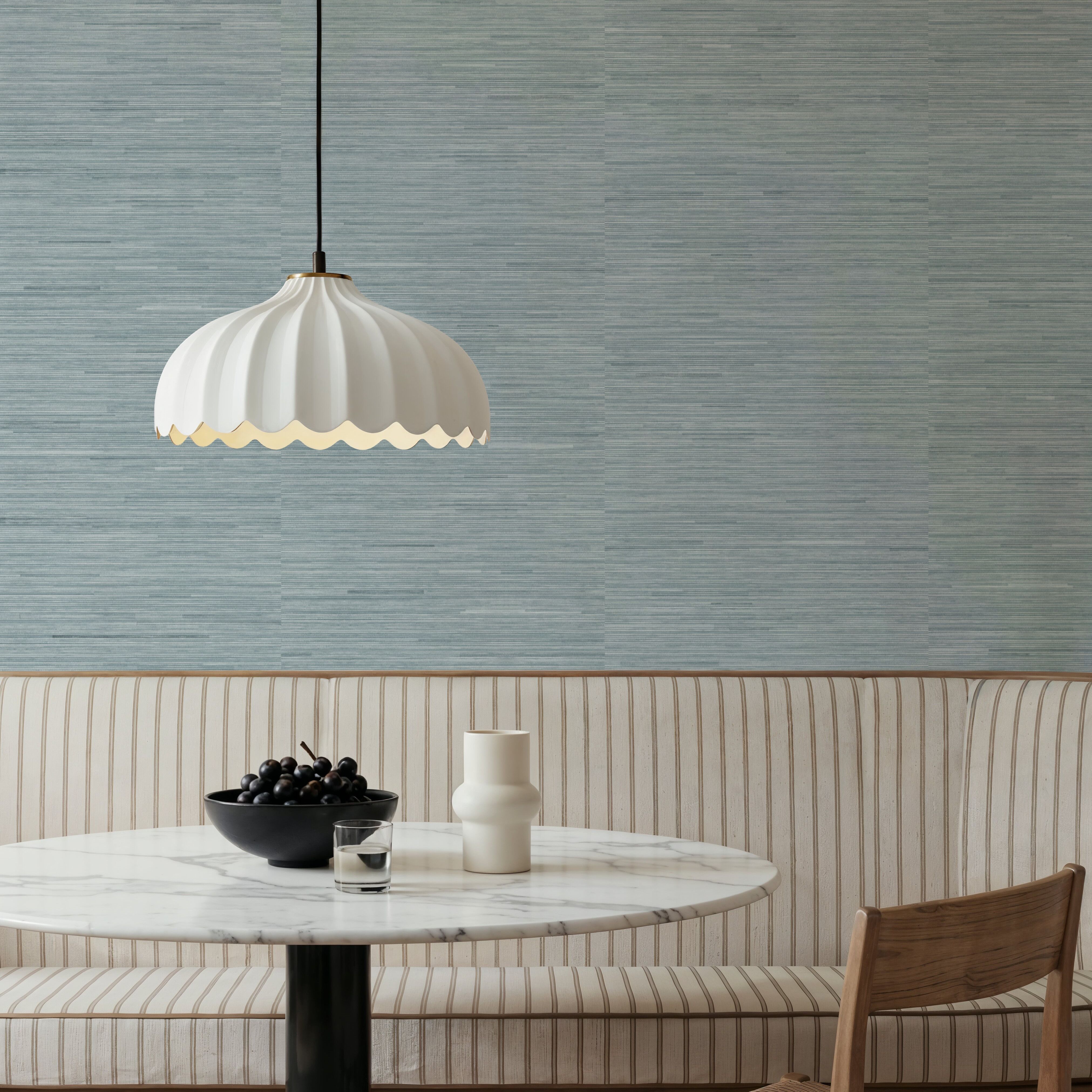Faux Grasscloth with Visible Seams, Mineral, Papier peint