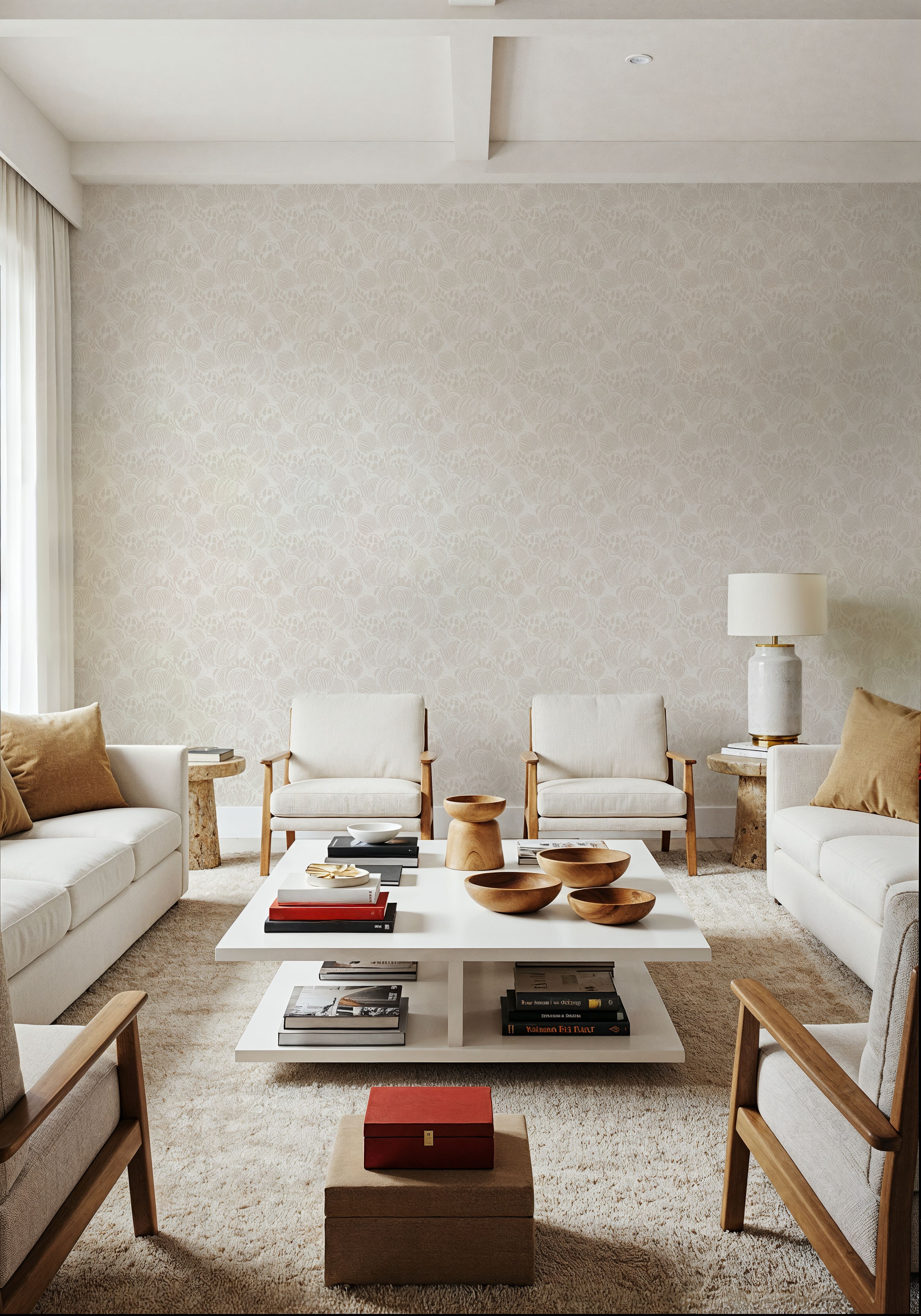 Trifolium, Sand & White, Papier peint