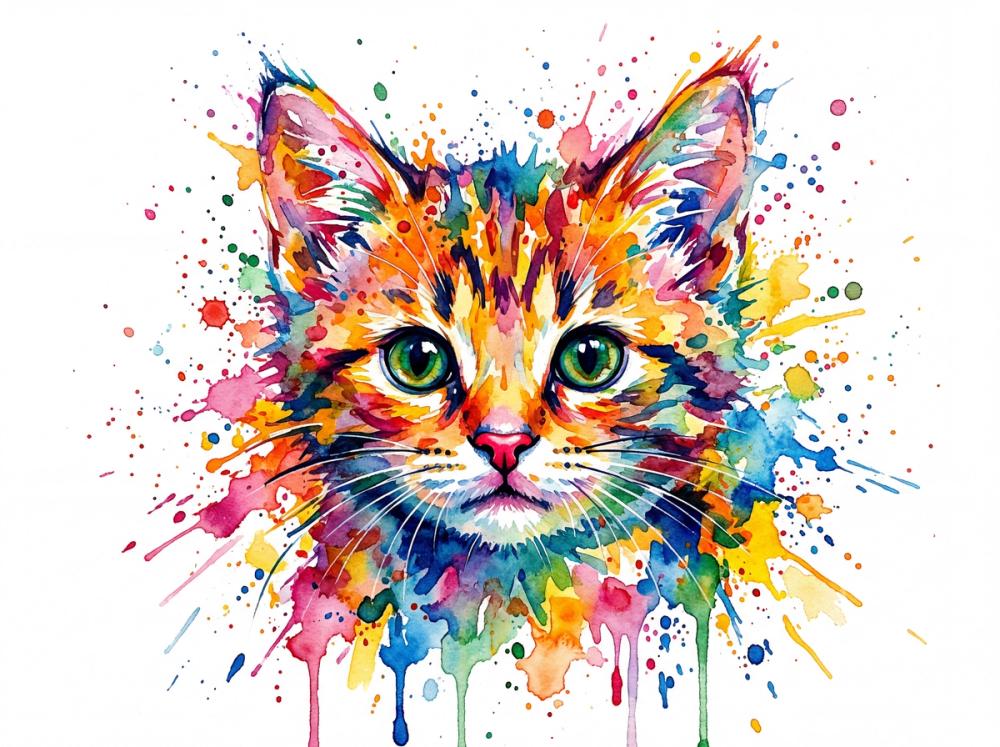 Kitten - Watercolor Spirit Animals Series