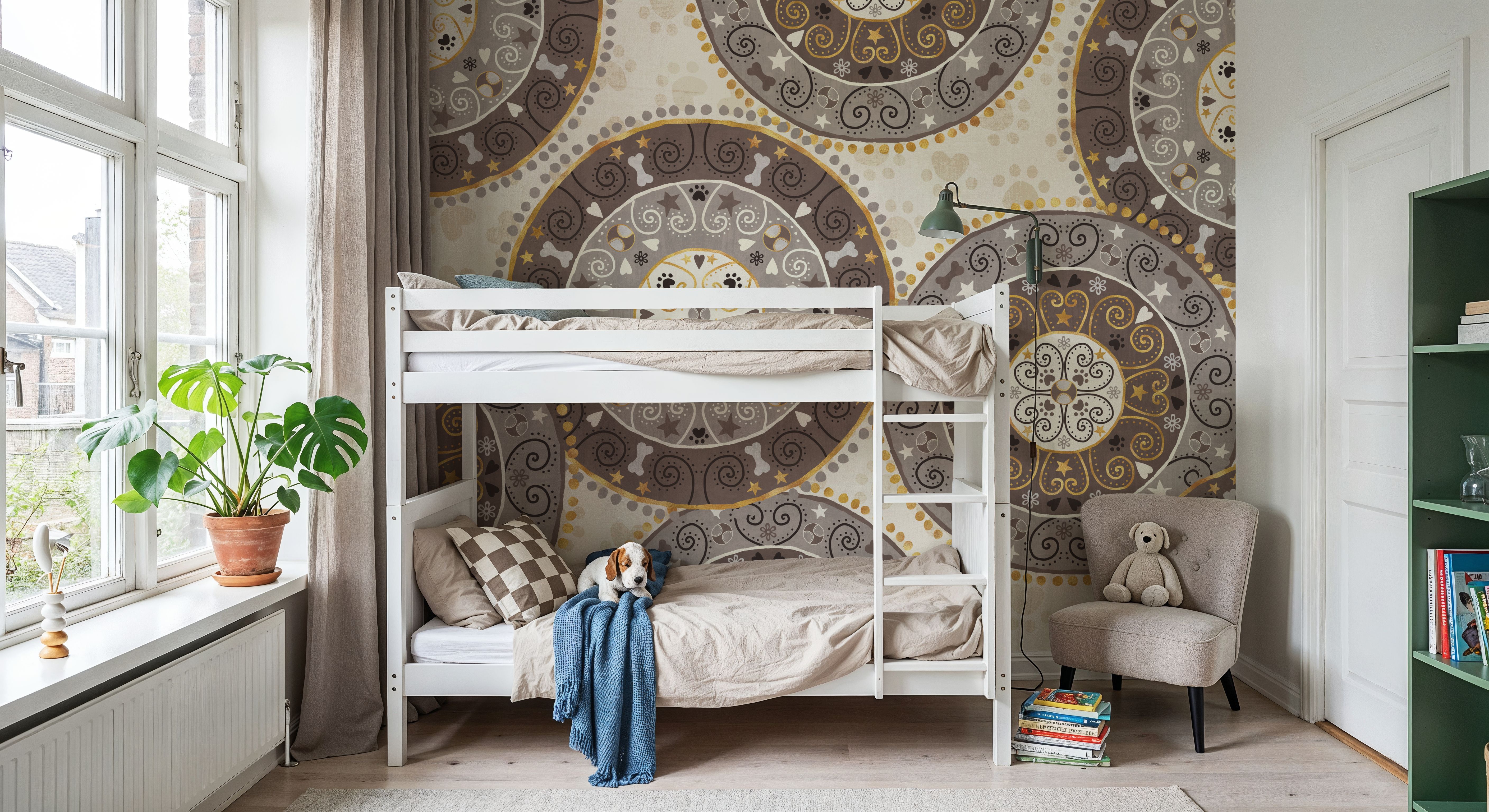 Otomi Dogs VI Neutral, Wallpaper