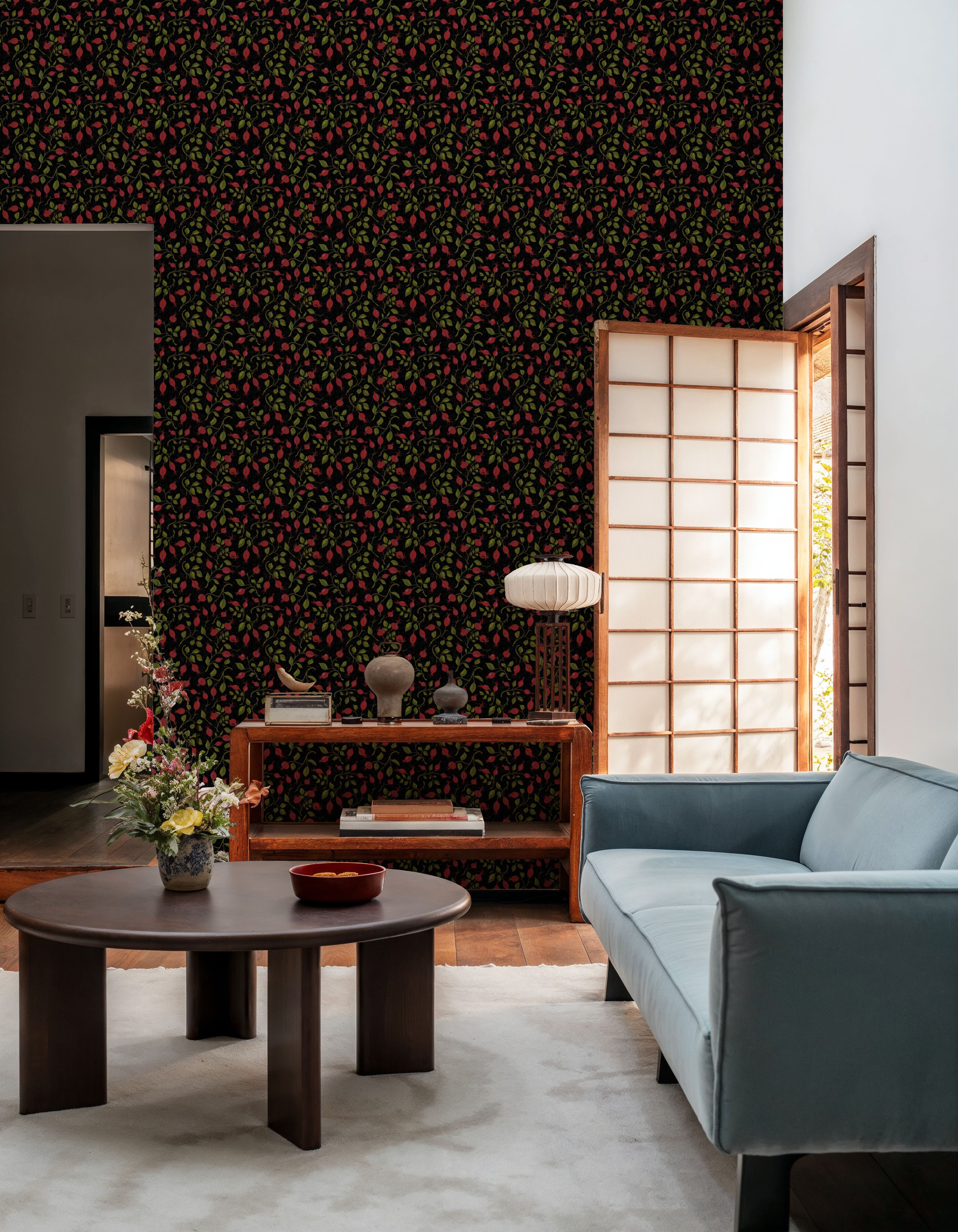 Rosehips, Coral on Liquorice