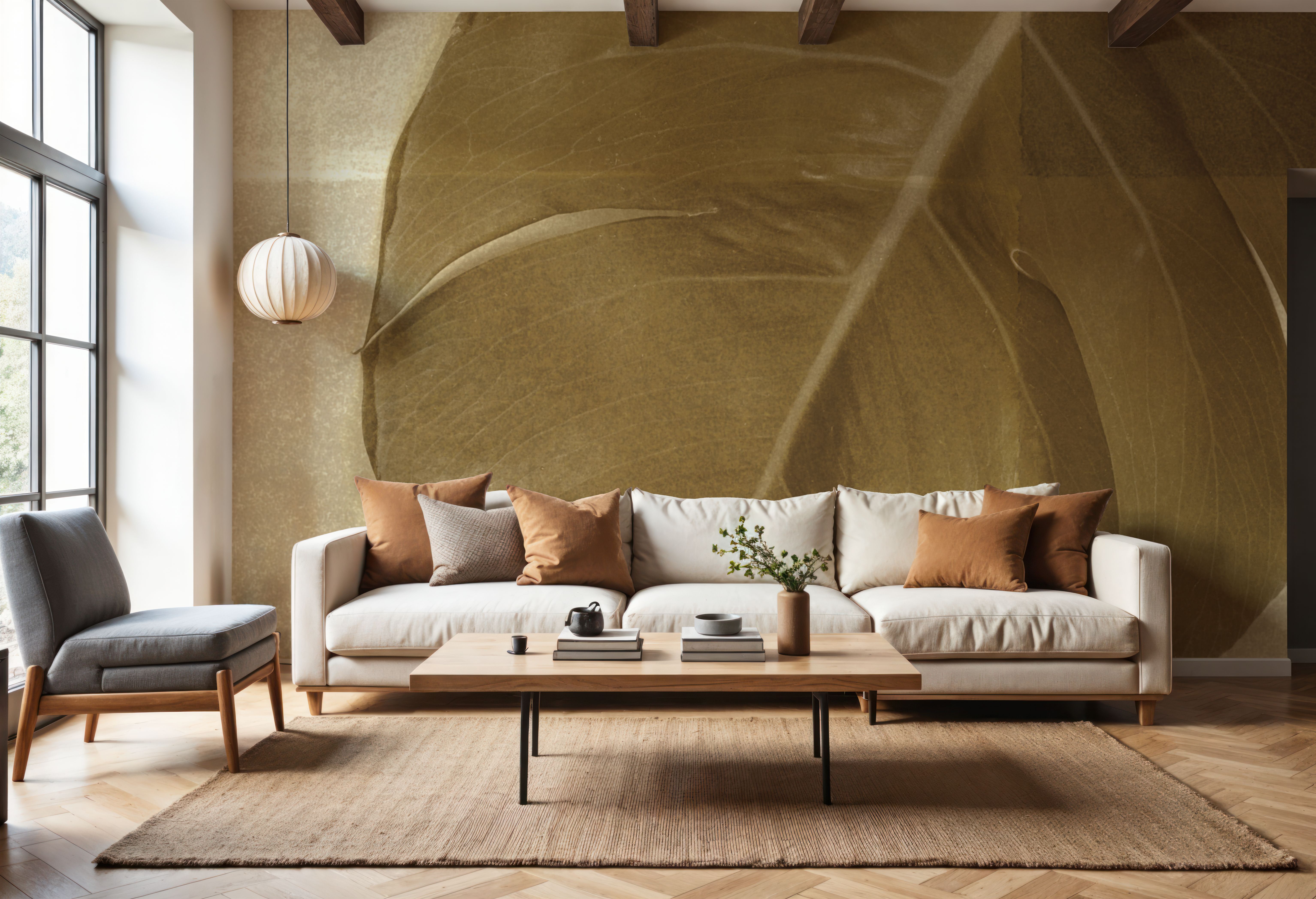 Monstera Leaf I, Behang