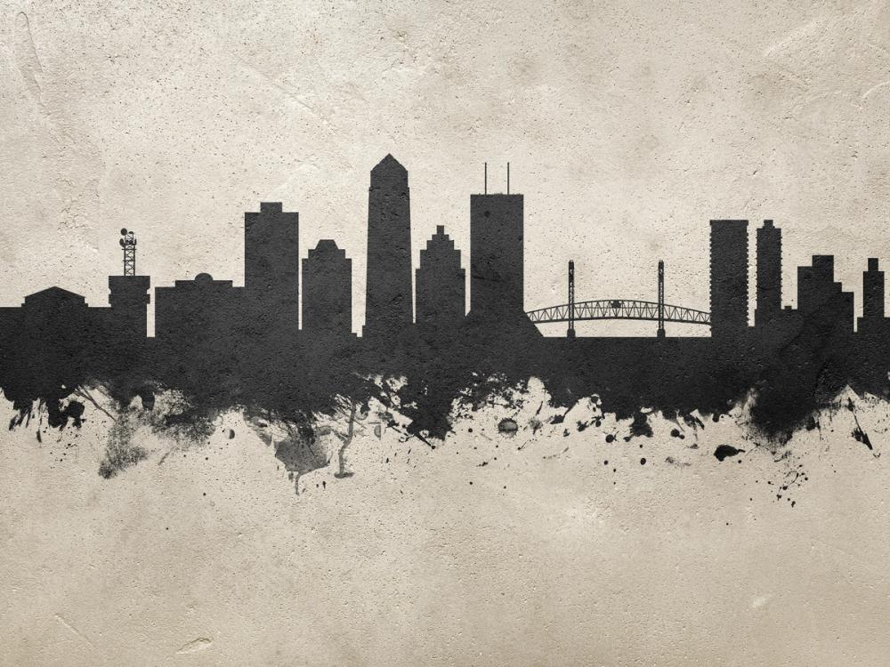 Jacksonville Florida Skyline Concrete