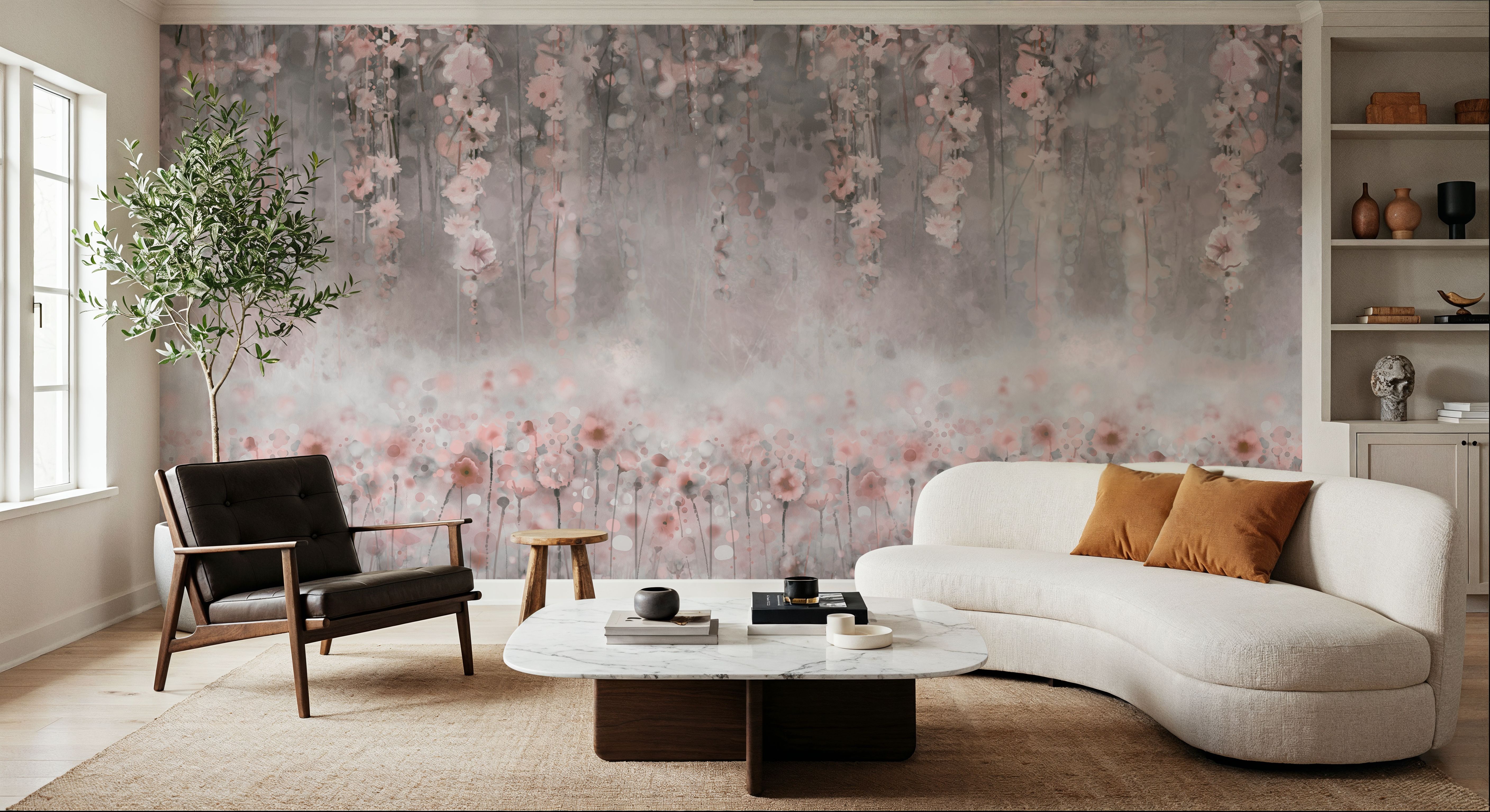 Wisteria Red, Behang