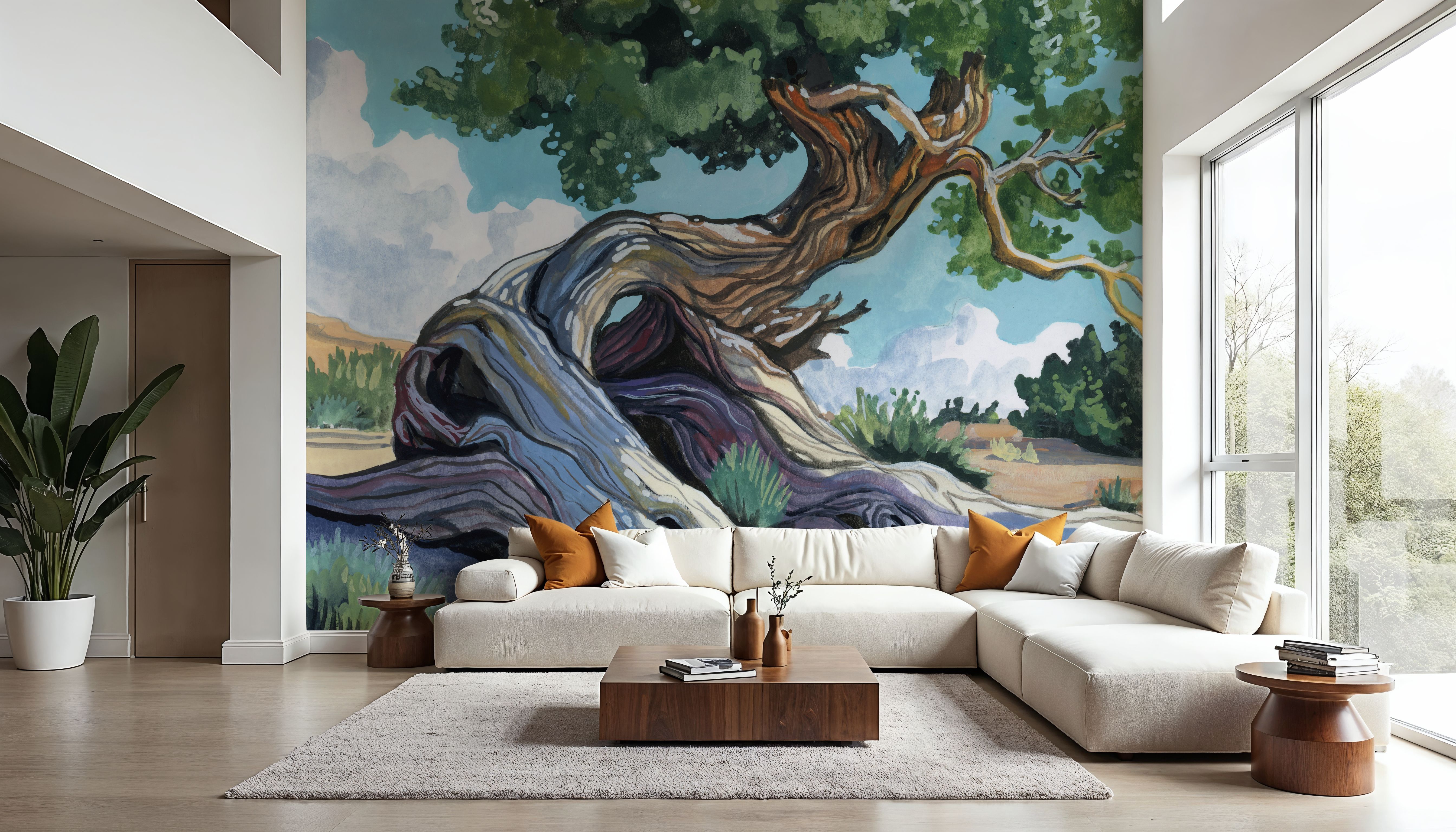 A Tree That Adapts to Change, Tapeten