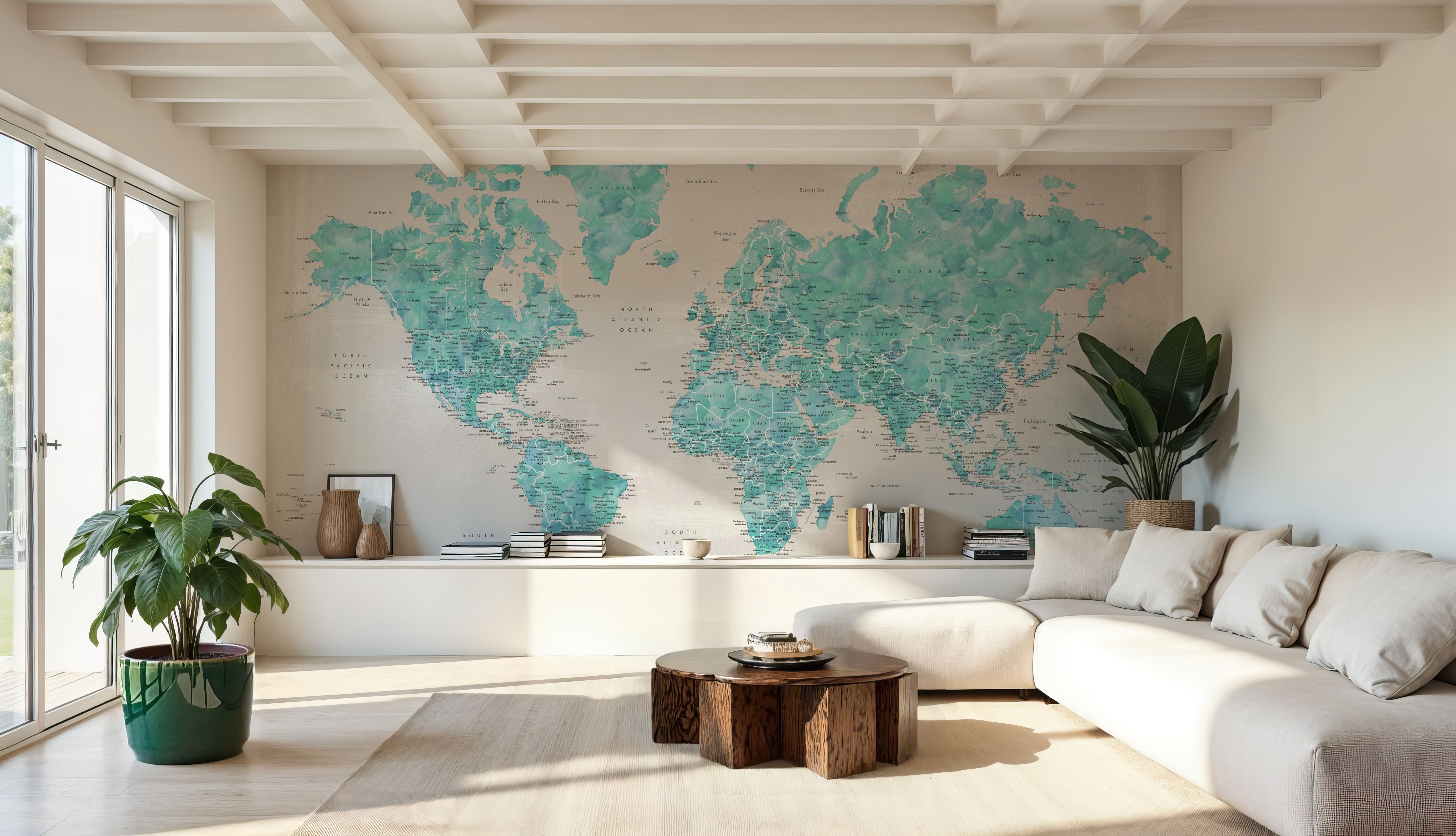 World Map Cities - Harriet