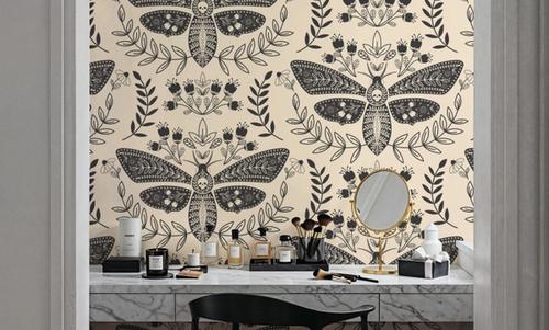 Deaths Head Moth, Grey