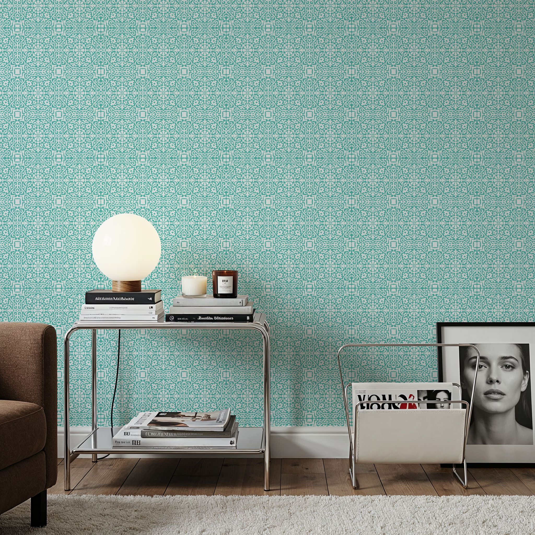 Amadora Times Turqouise, Papel de parede