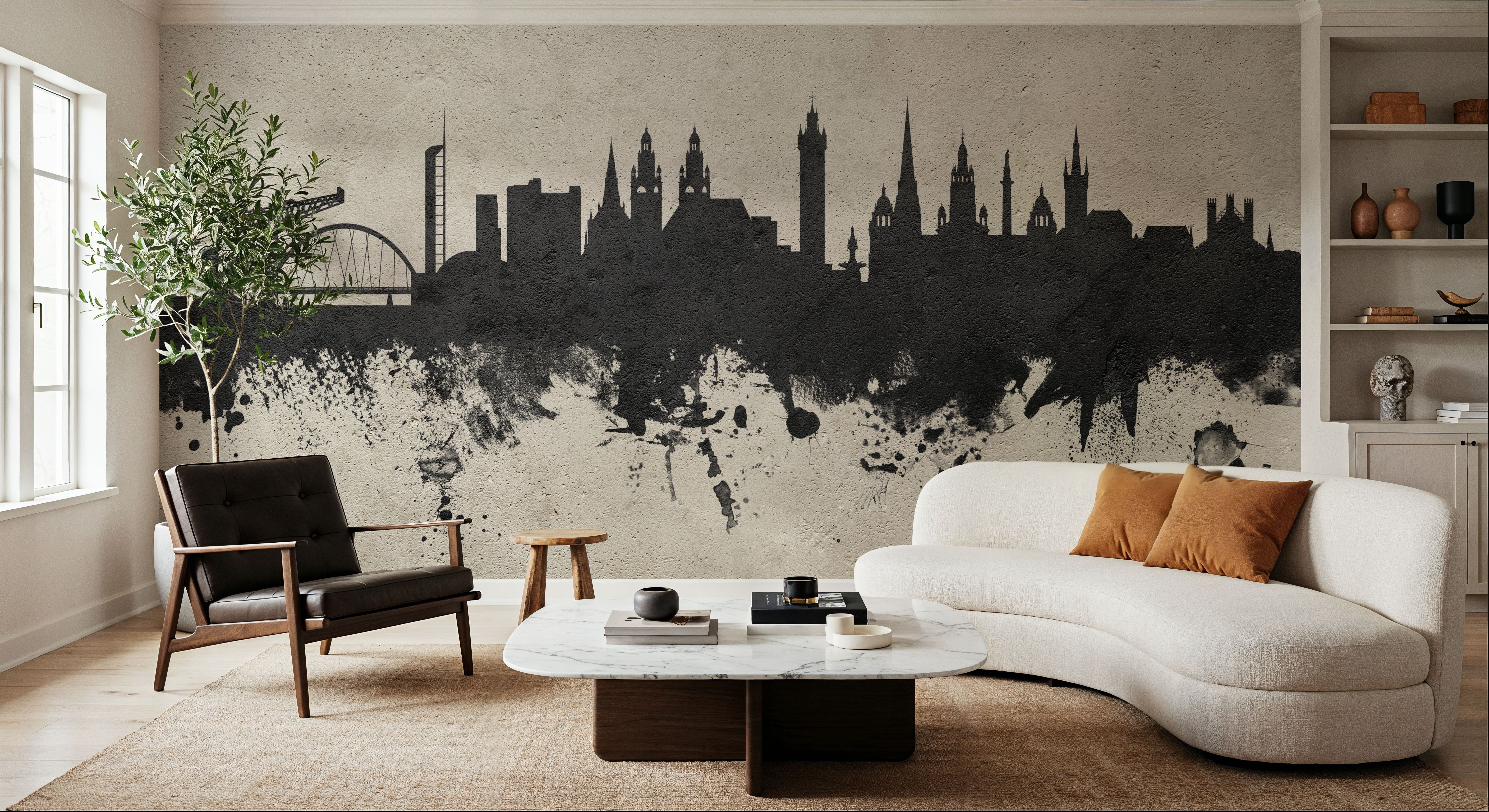 Glasgow Scotland Skyline Concrete