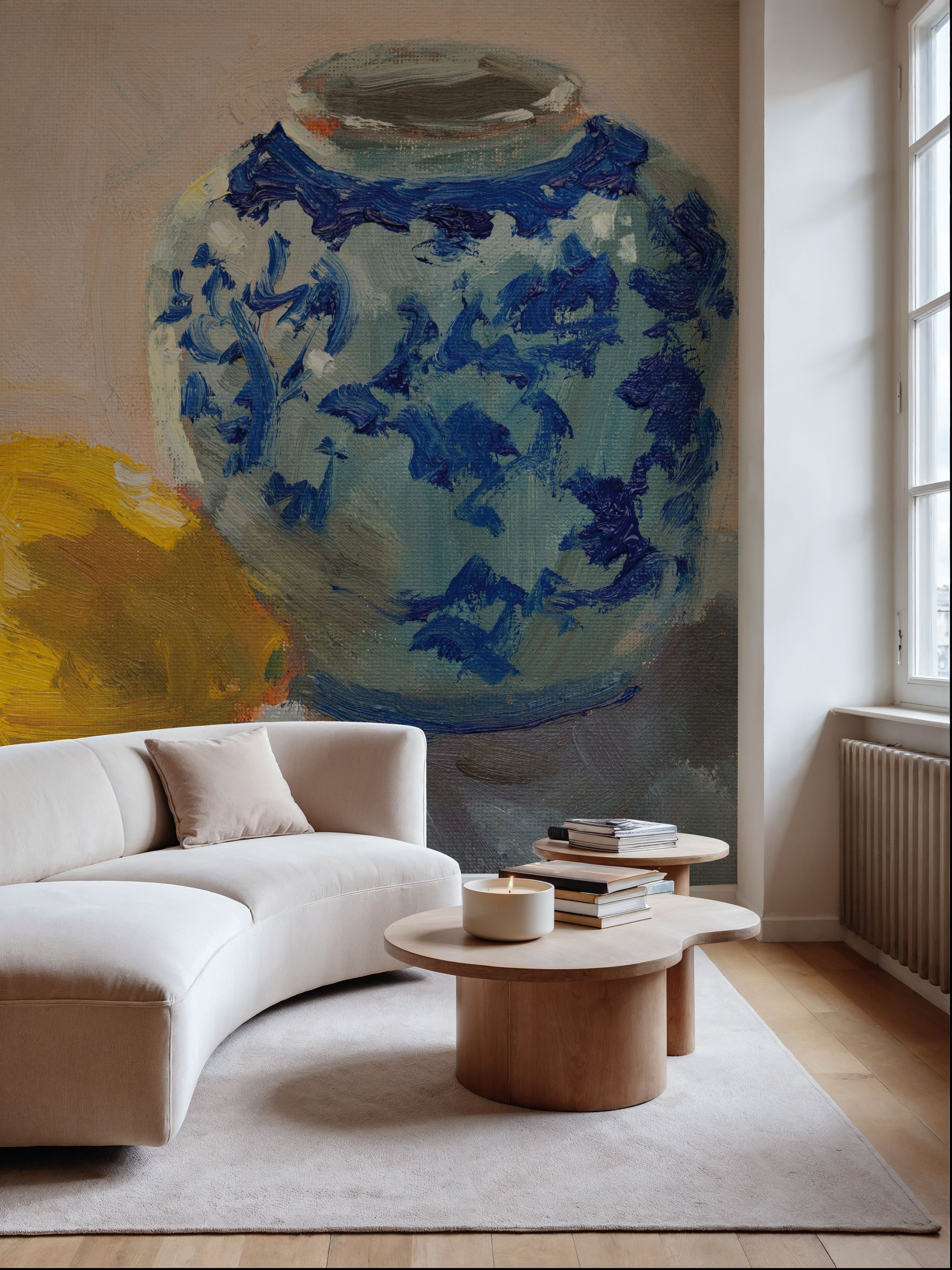 Lemon with Chinoiserie Pot