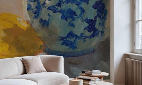 Lemon with Chinoiserie Pot