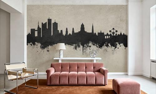 Brussels Belgium Skyline Concrete