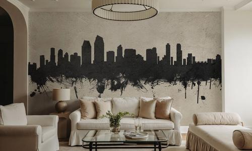 San Diego California Skyline Concrete