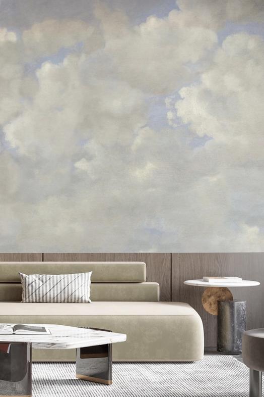 Painted Dreamy Clouds, Vintage