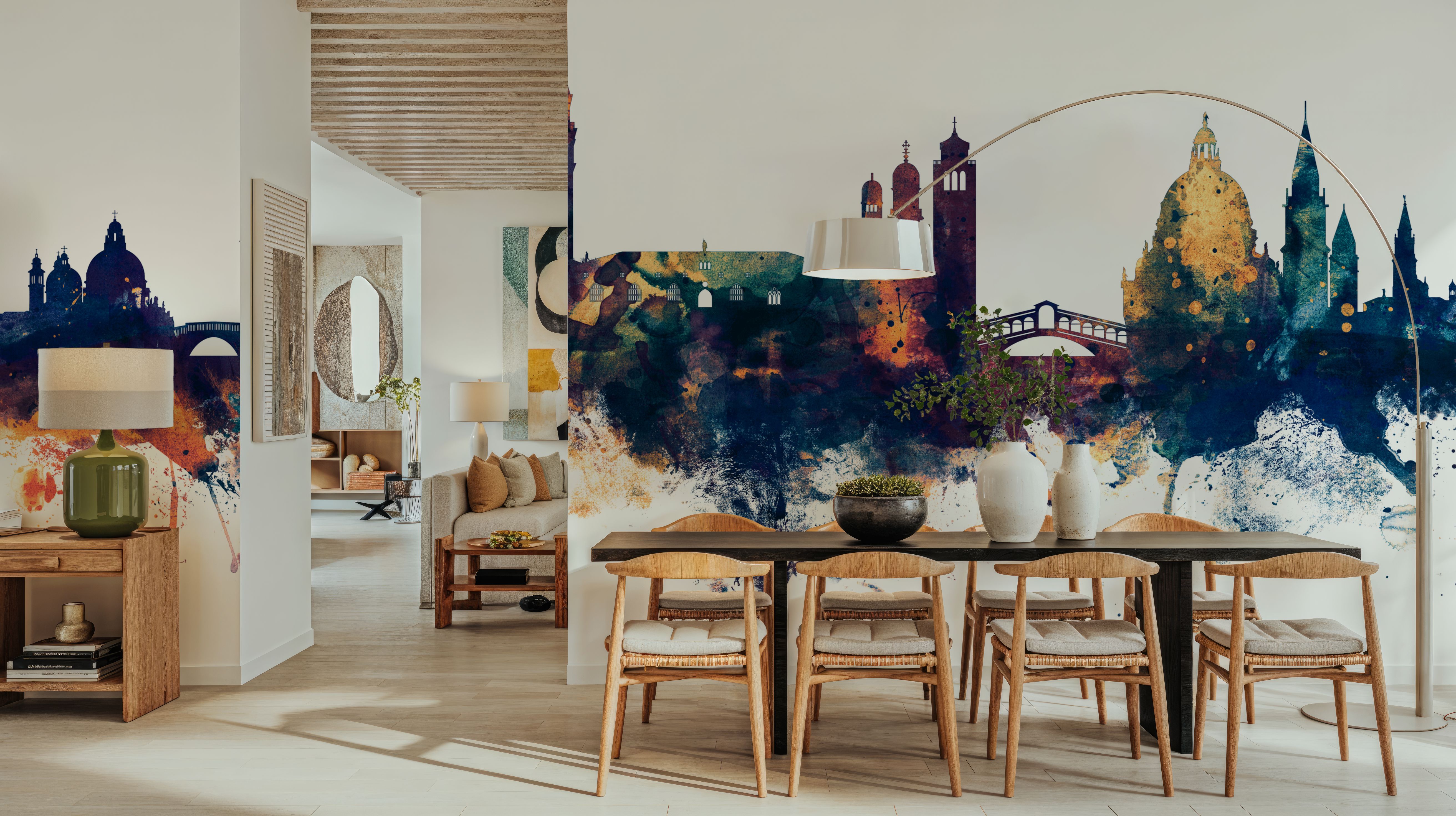 Venice Itay Skyline Blue & Bronze