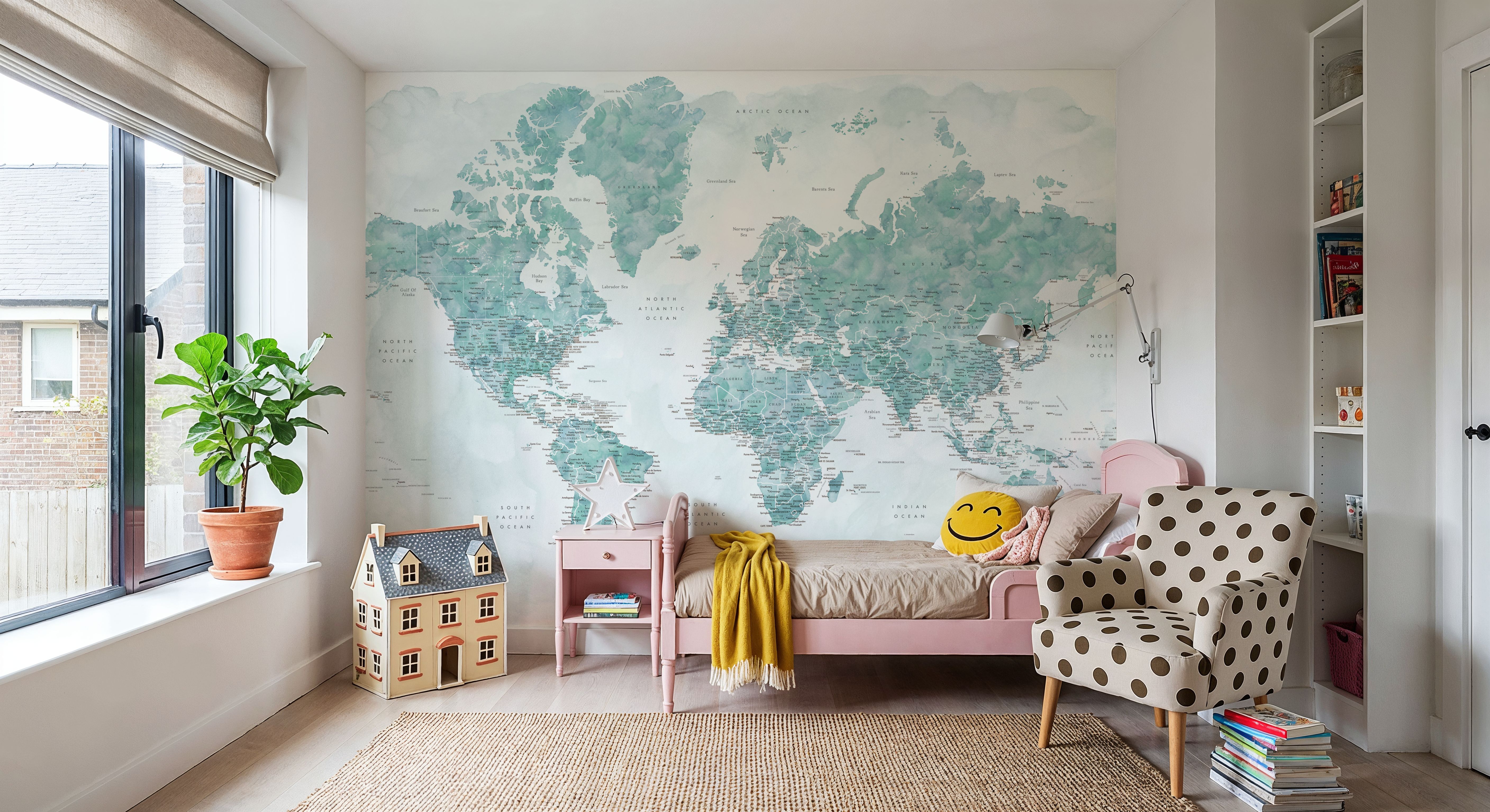 World Map Cities - Gertrudis