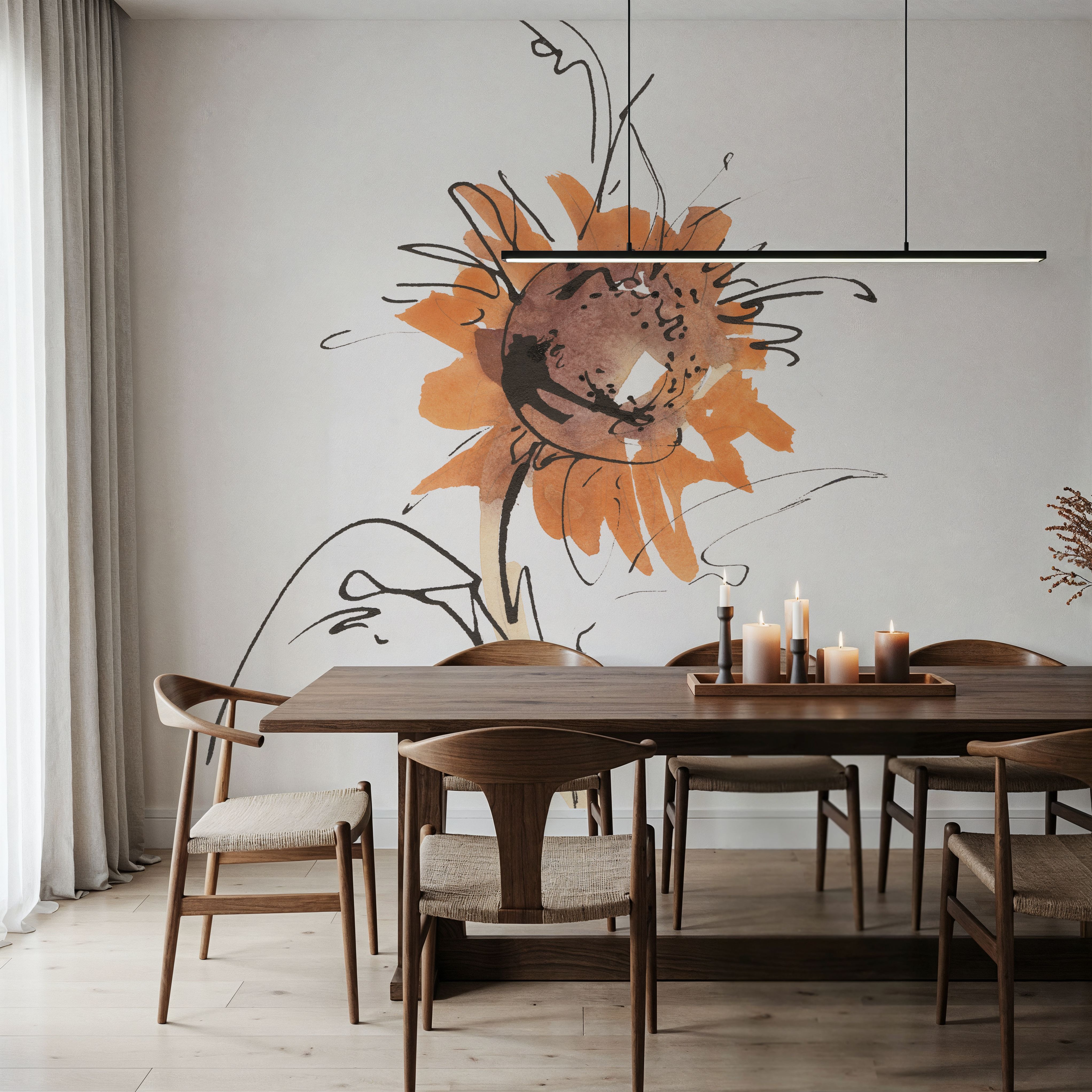 Apricot Sunflower IV