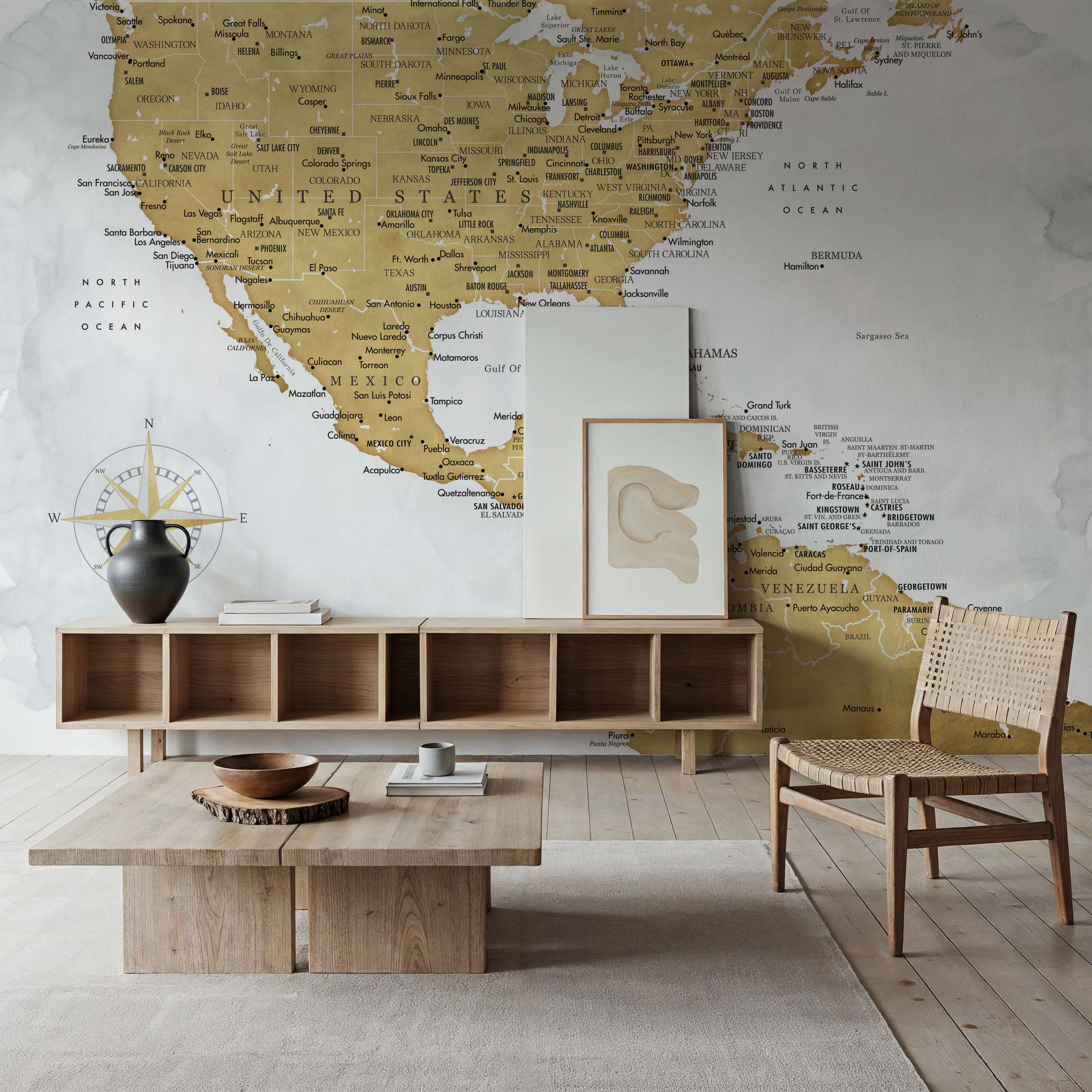 US Mexico Caribbean Map - Rosie Wash