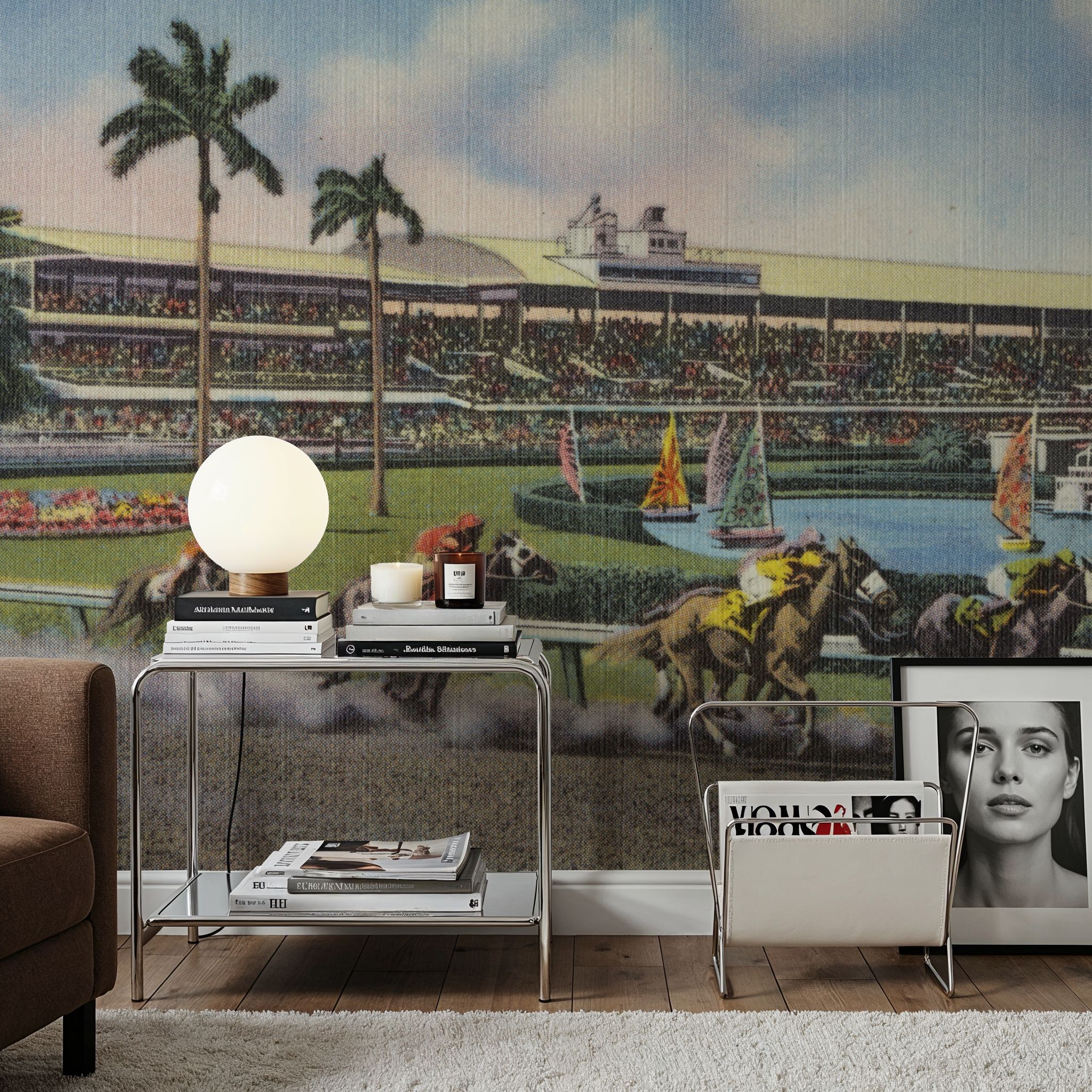 Greetings from Gulfstream Park - Screenprint Postcard