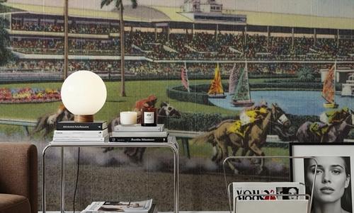 Greetings from Gulfstream Park - Screenprint Postcard