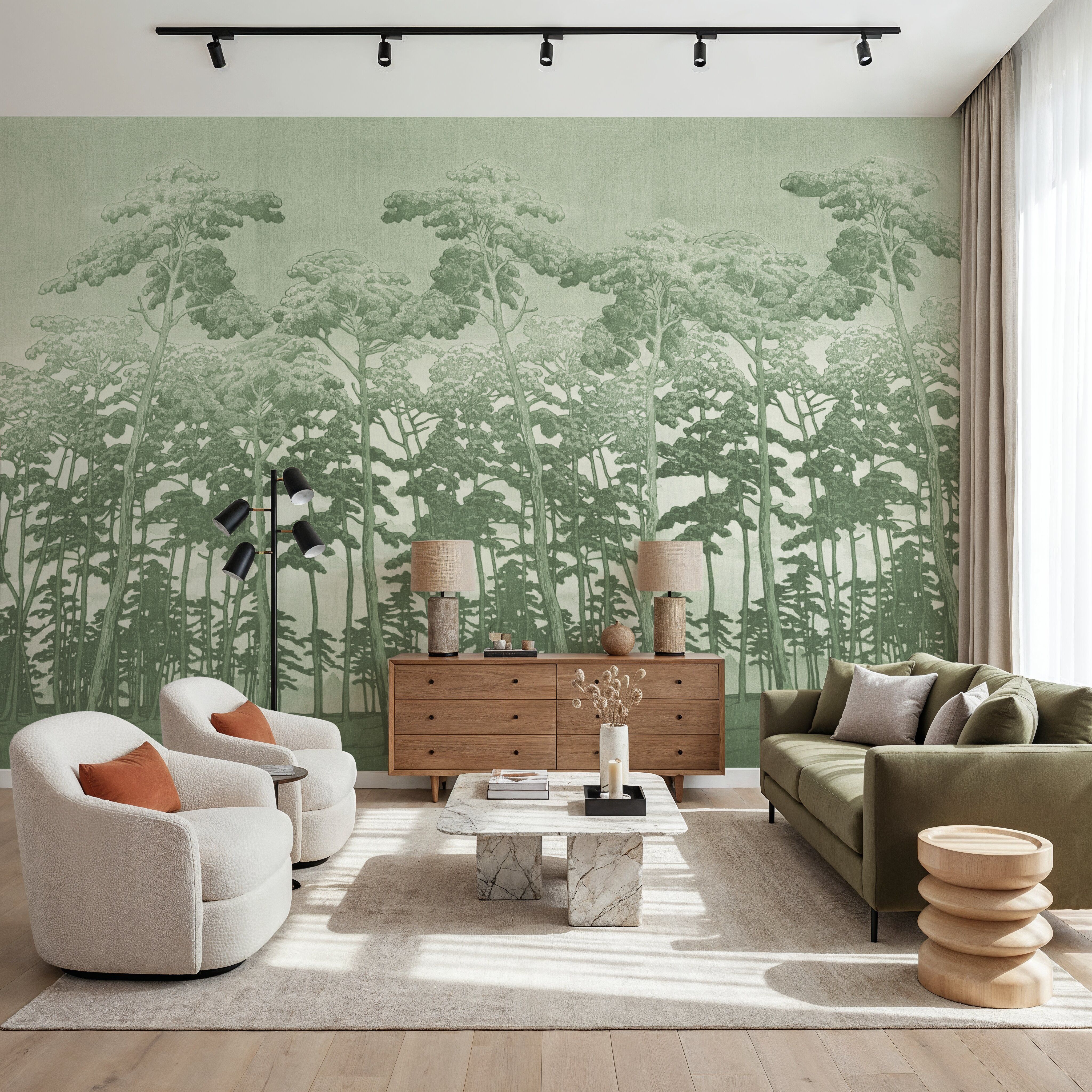 Tranquil Pinescape, Linden Green
