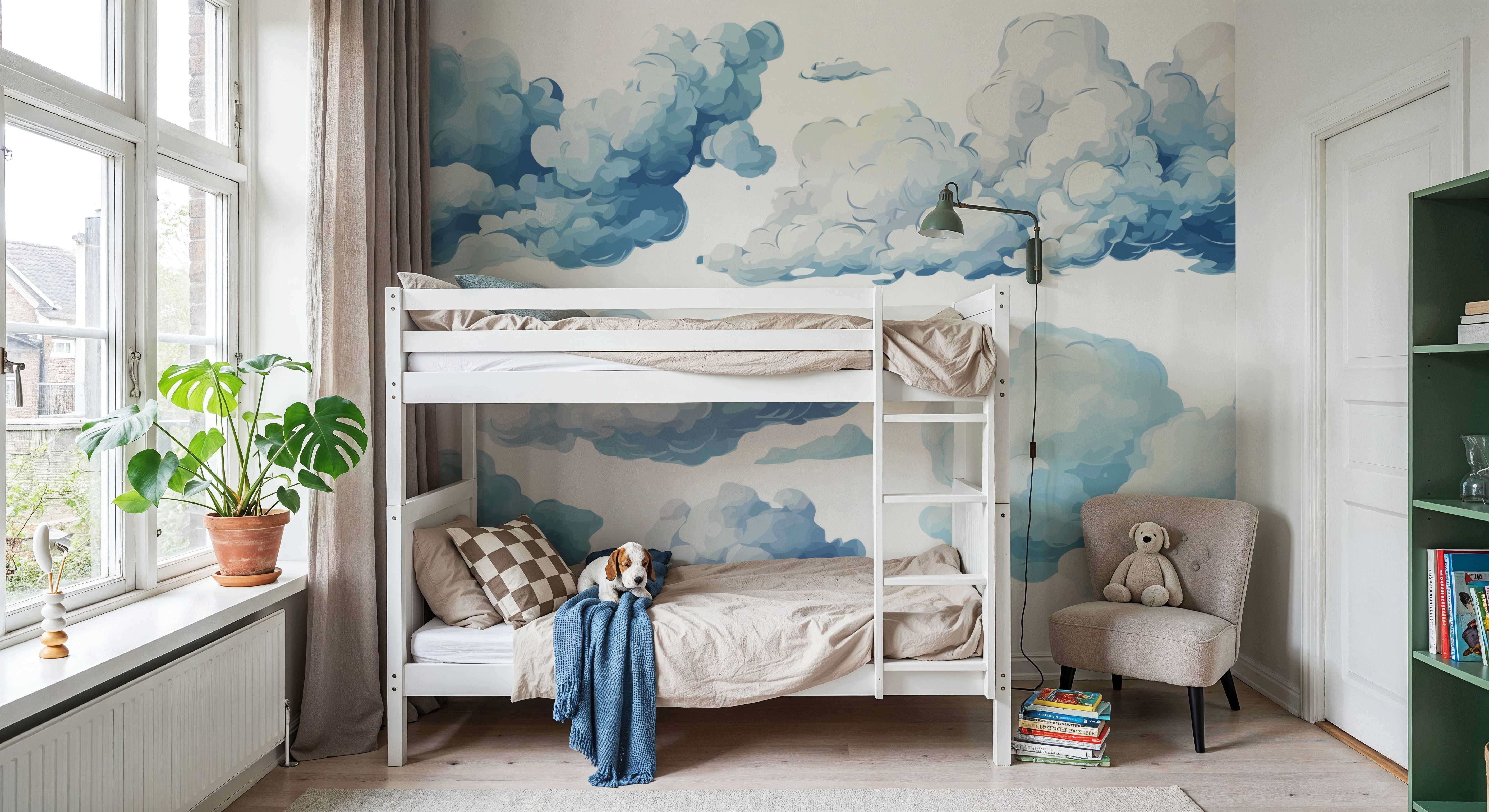 Floating Clouds Sketch, Wallpaper