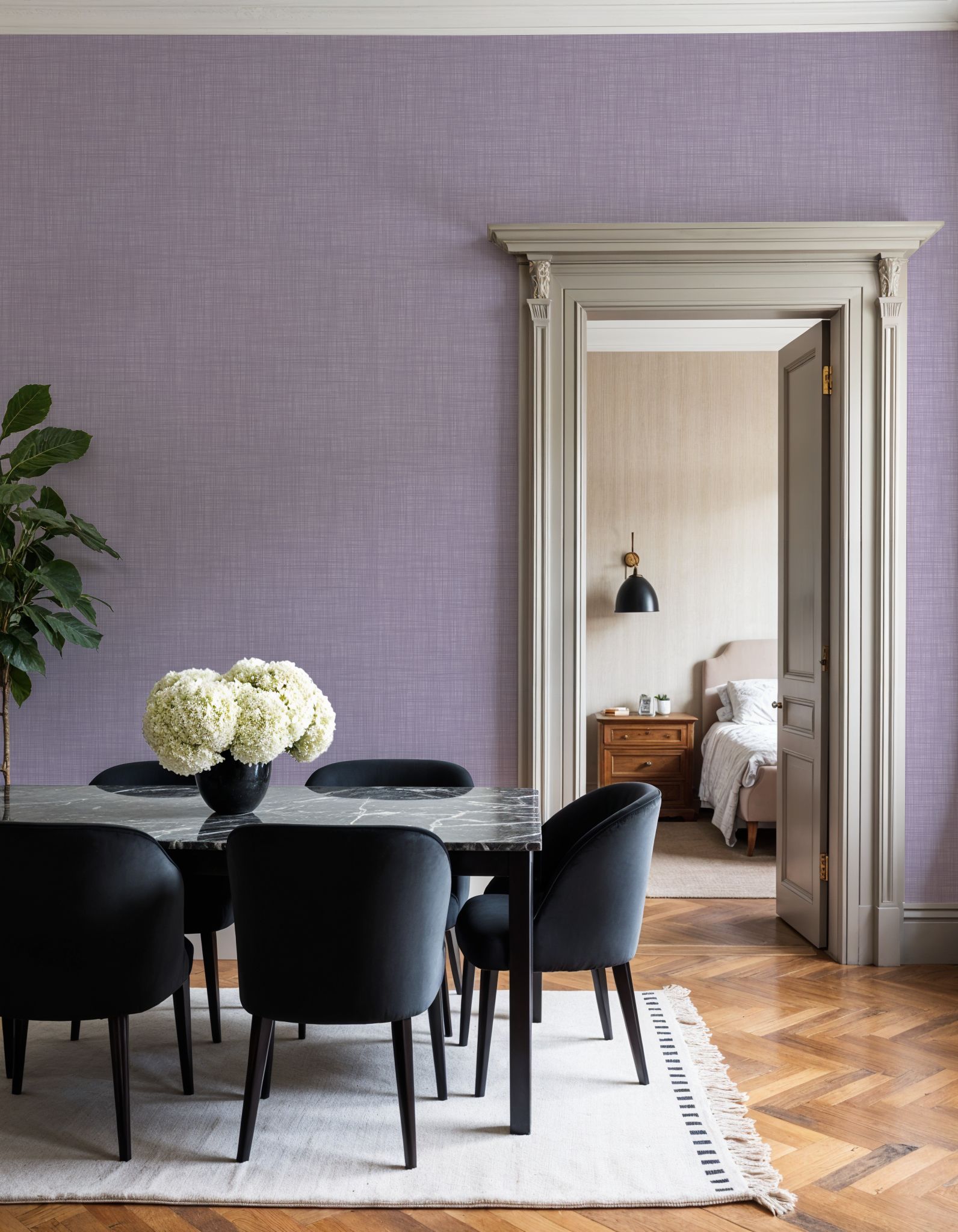 Mottled Linen Effect, Violet