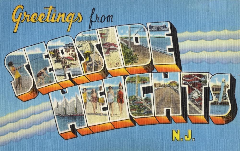Greetings from Seaside Heights - Screenprint Postcard