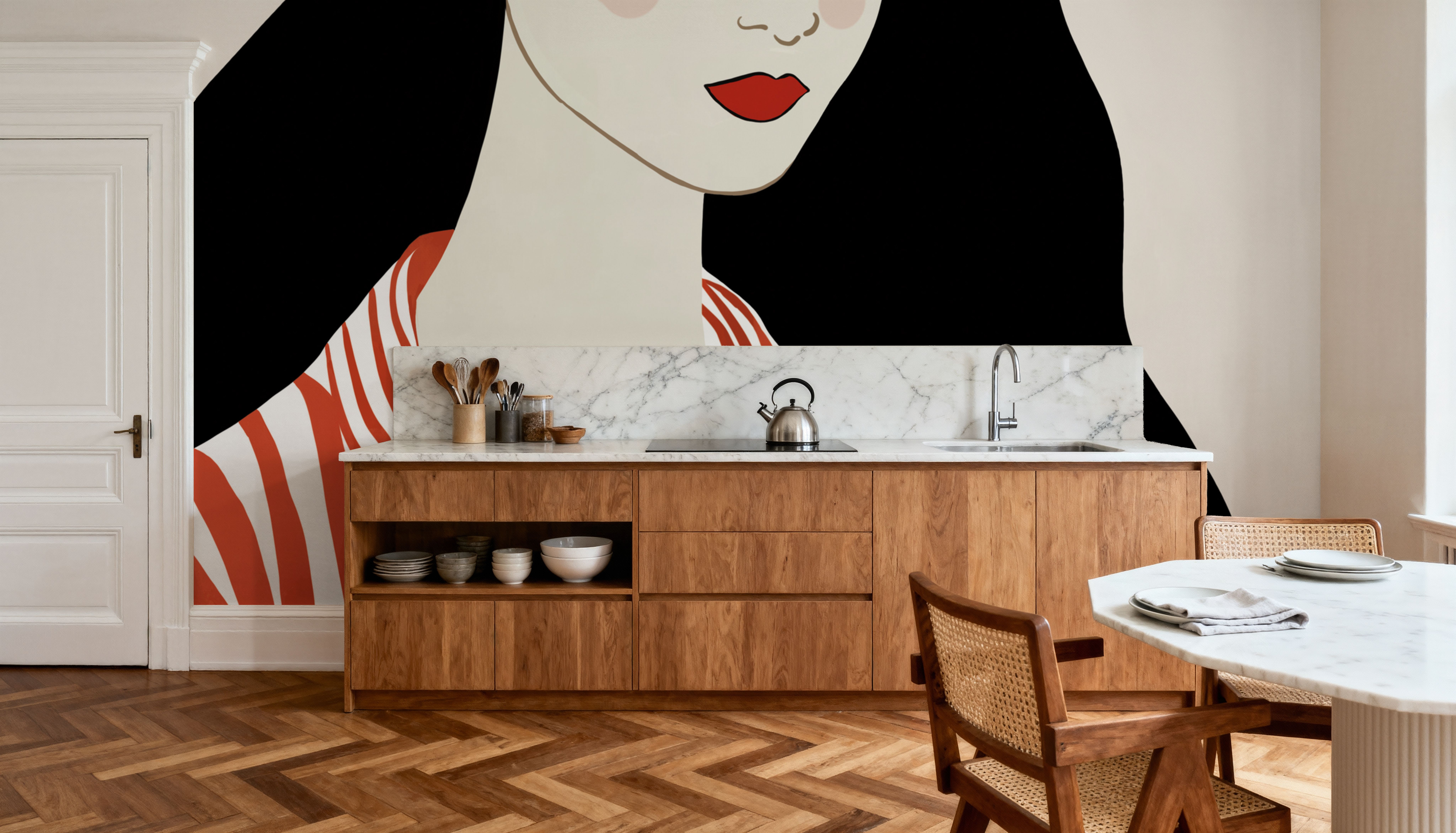 Woman in Striped Blouse I
