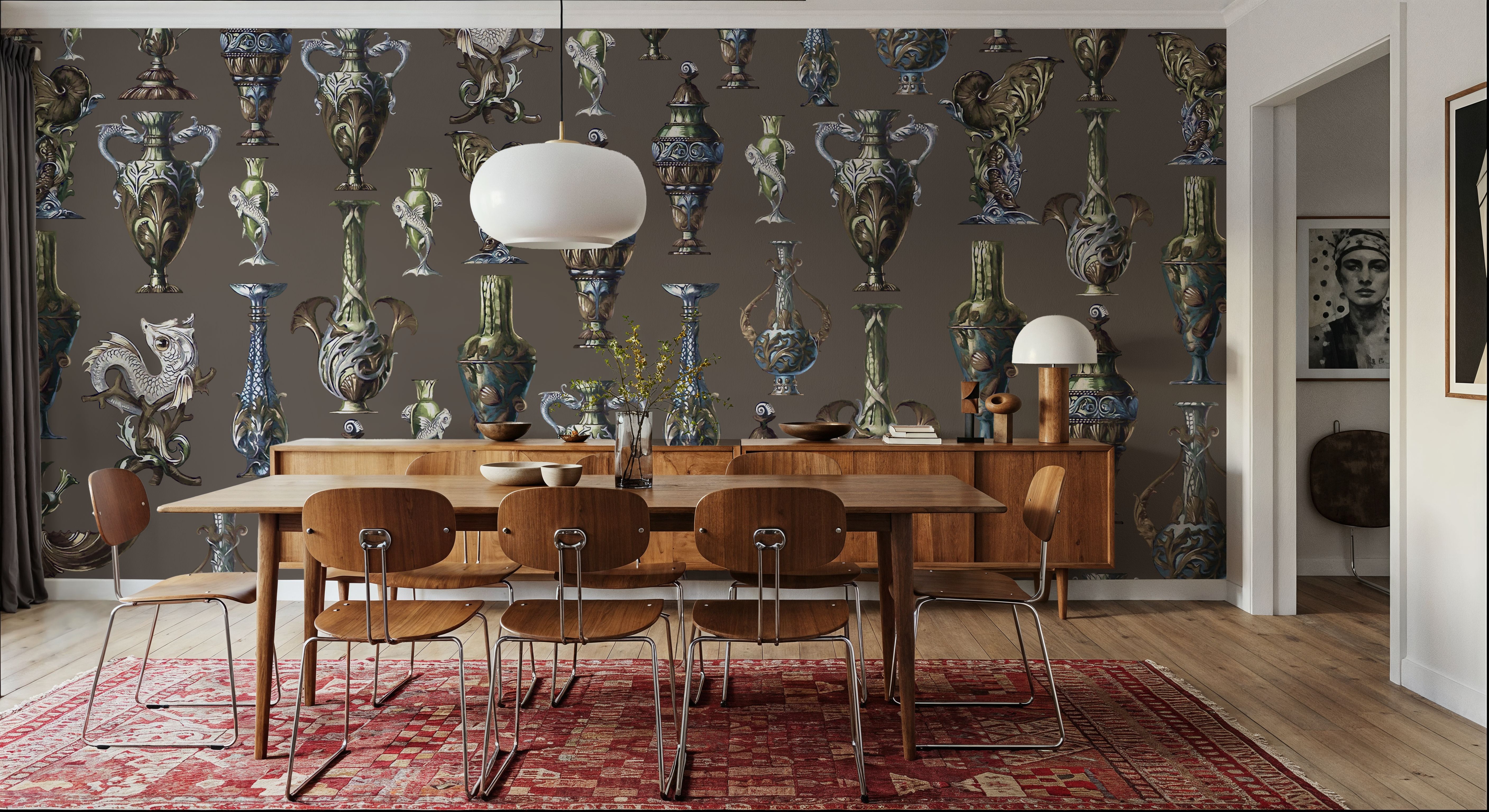 Art Deco Wall Brown