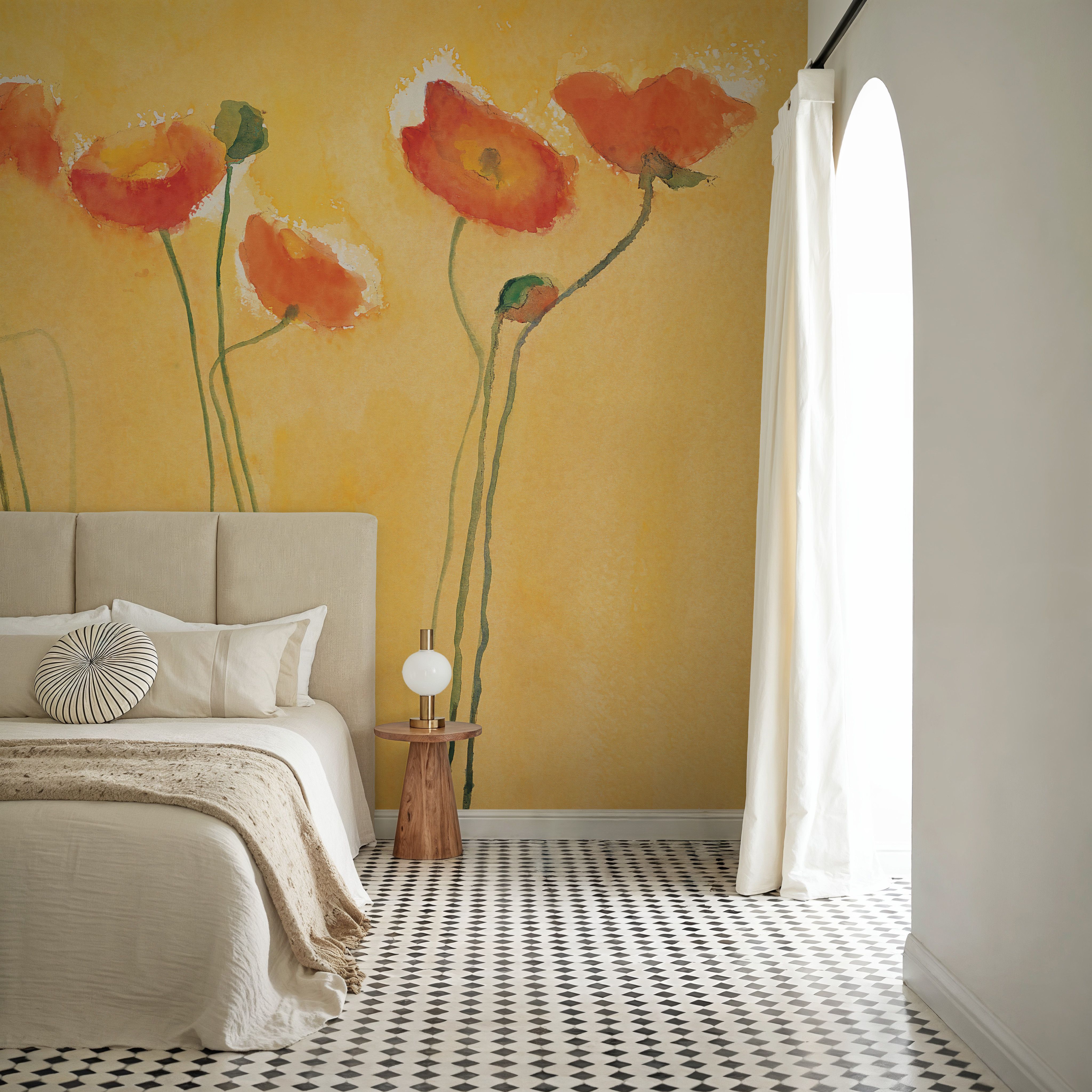 Cadmium Orange Poppies