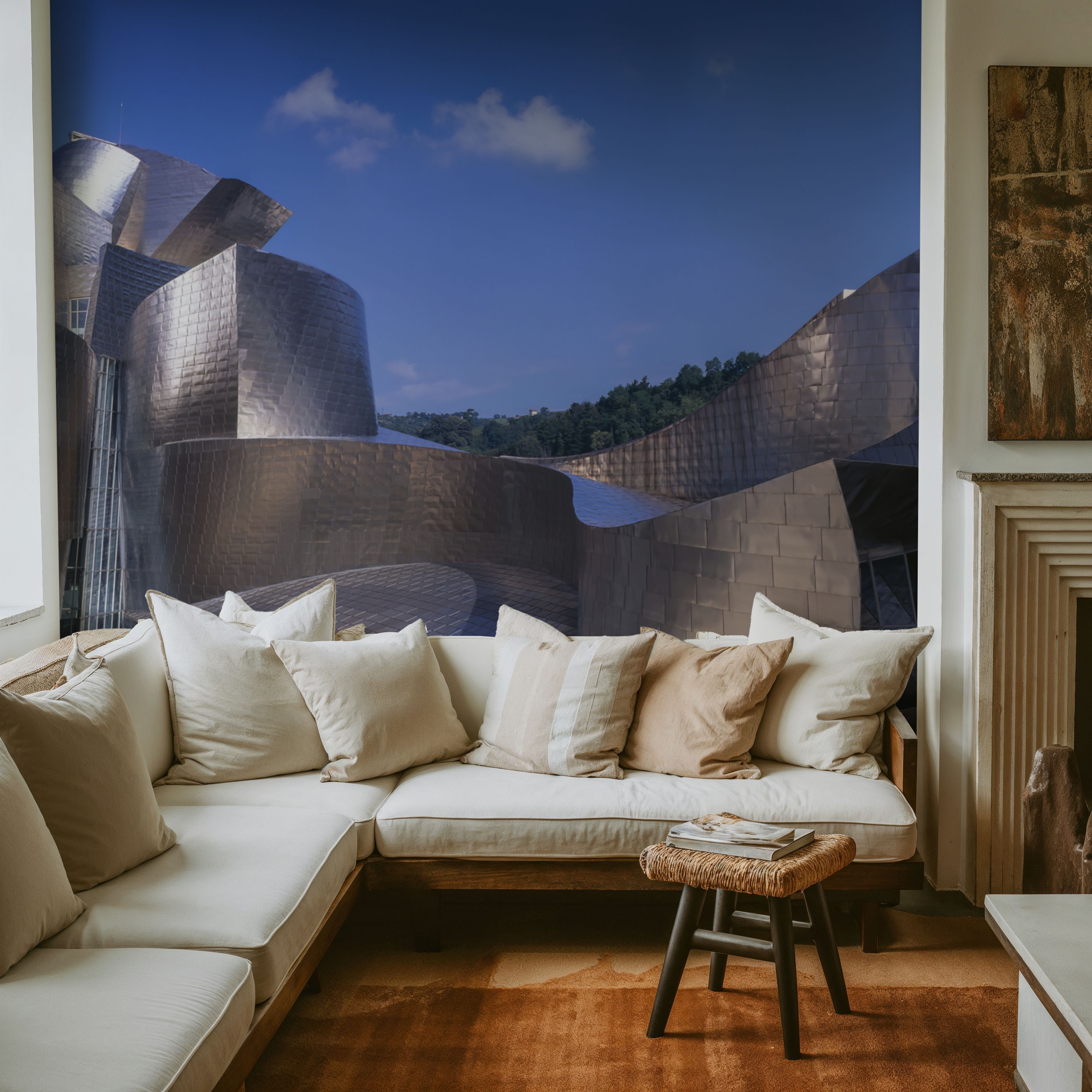 Wall Mural - Liquid Metal Architecture - Architecture mural wallpaper - Offices - Wallism US - Premium, Textured or Peel & Stick