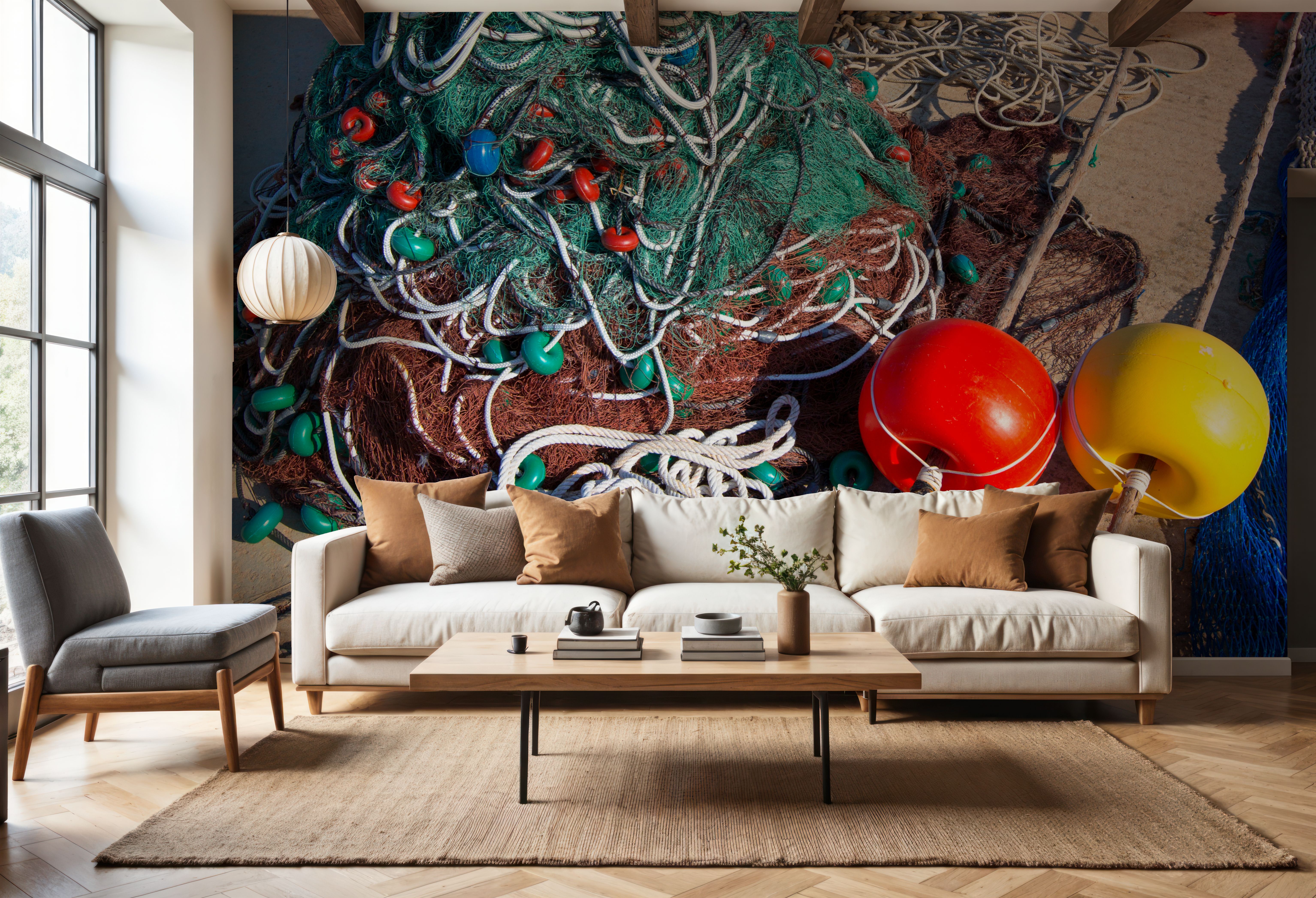 Mediterranean Fishing Nets, Wallpaper