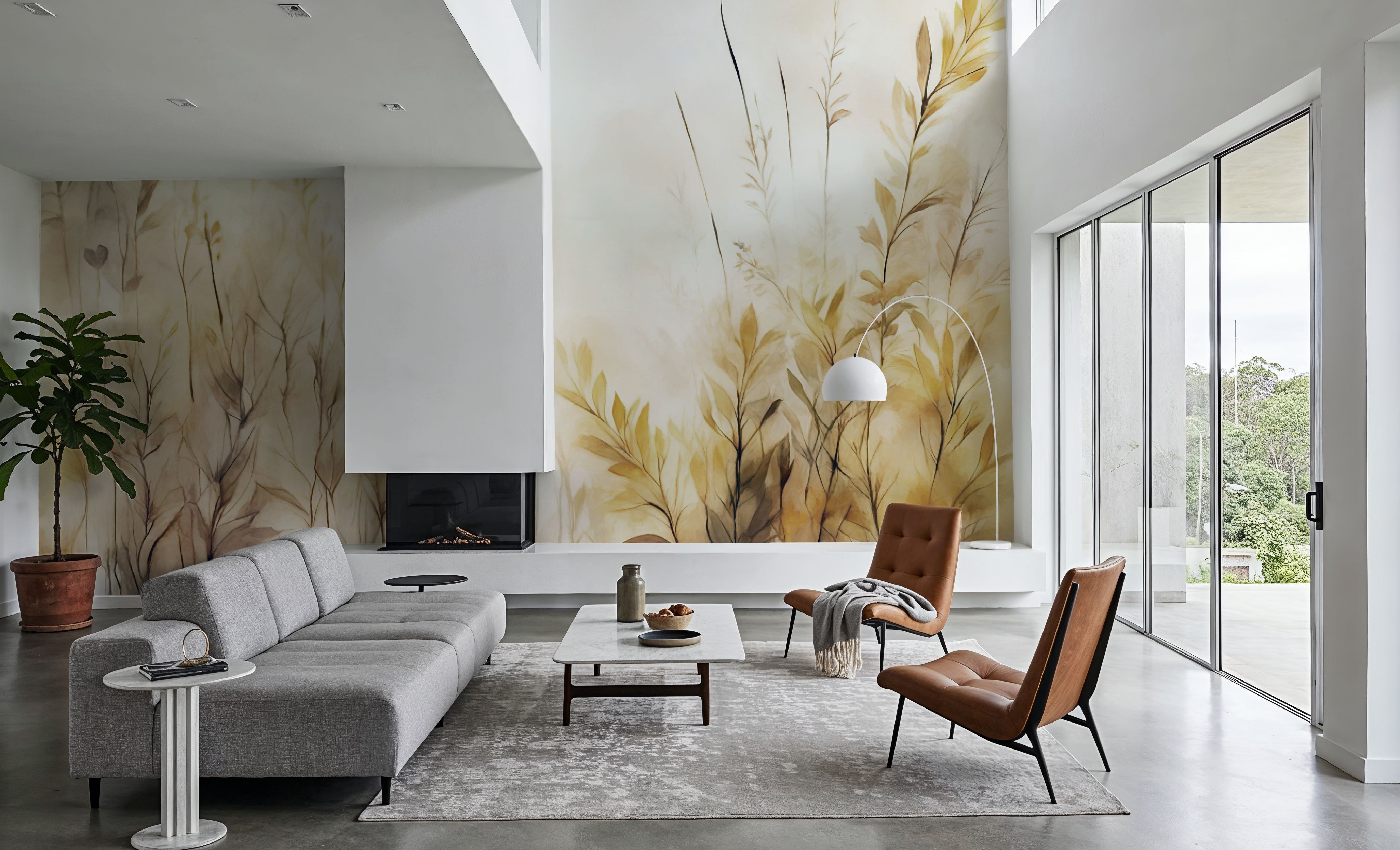 Quiet Dreams Yellow, Wallpaper