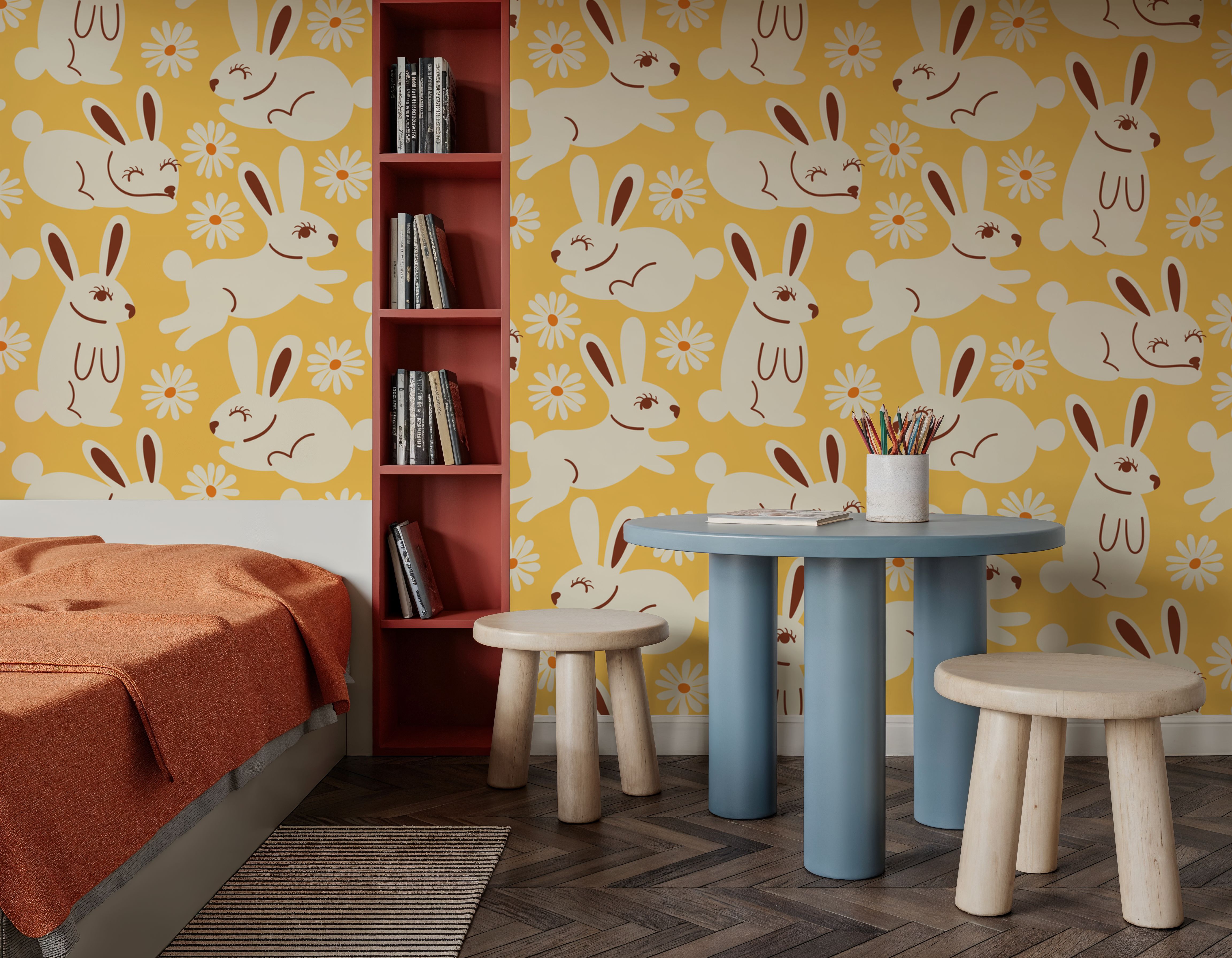 Blissful Bunnies, Yellow